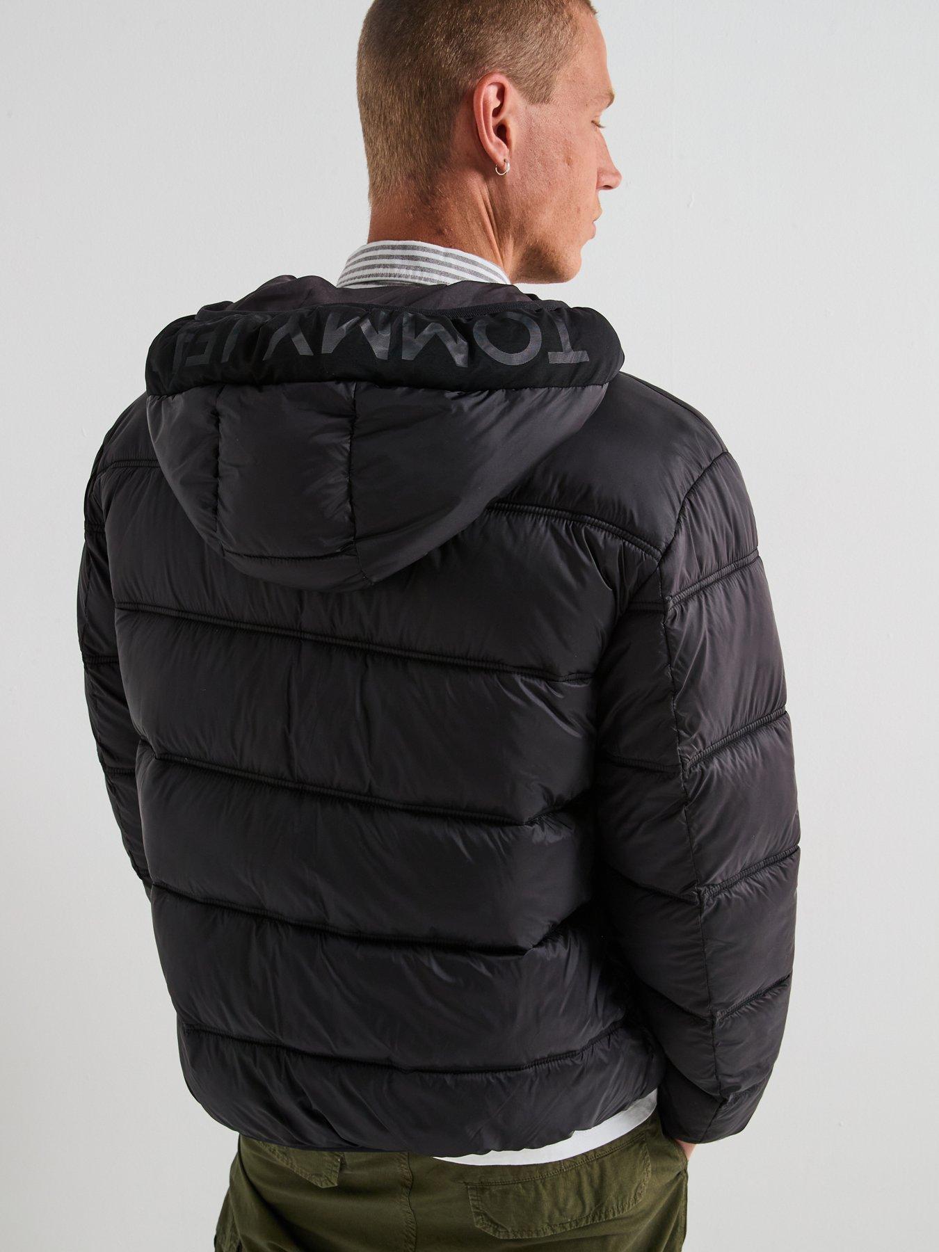 tommy-jeans-reflective-hooded-logo-quilted-jacket-blackstillFront