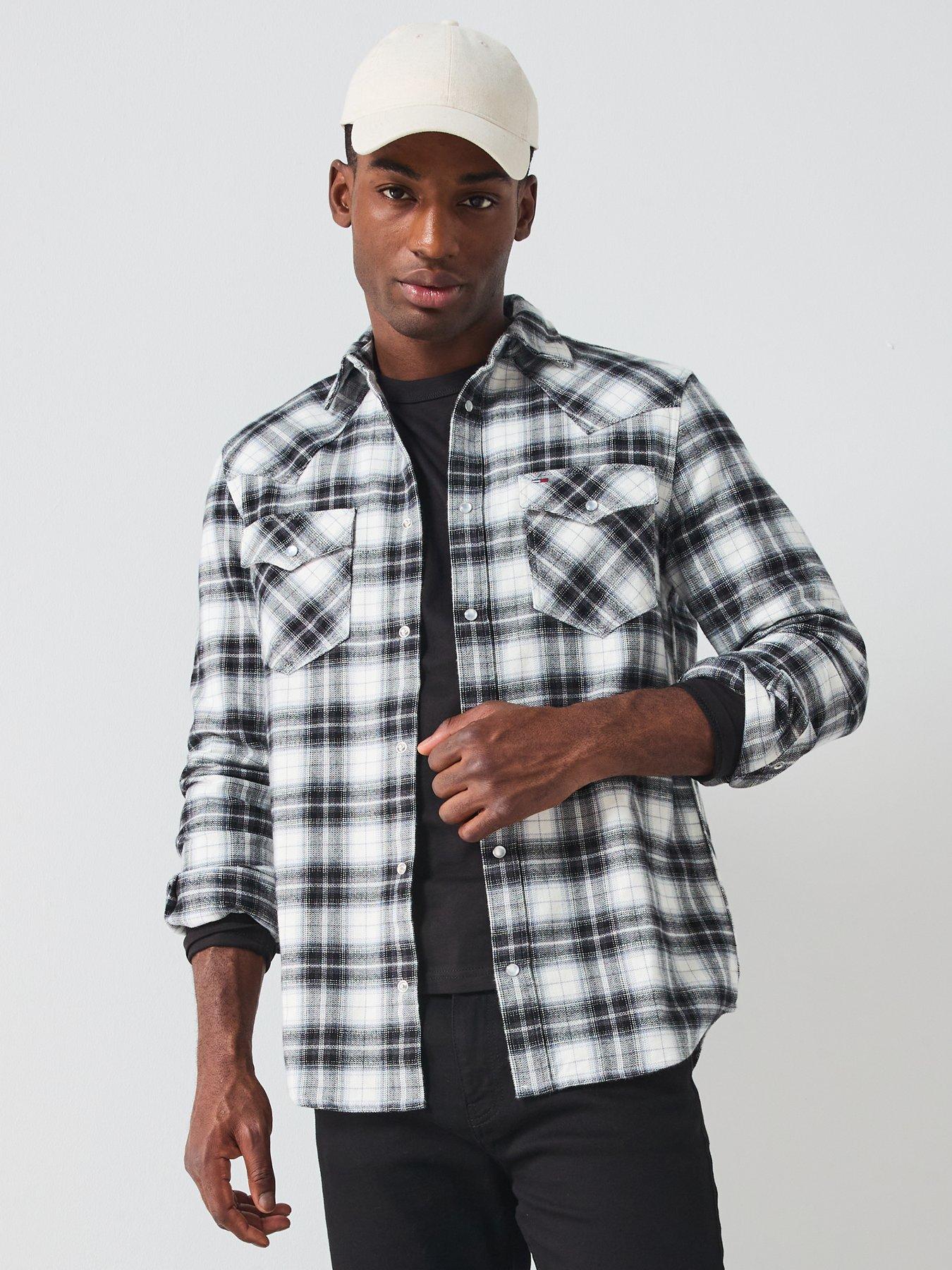 tommy-jeans-regular-western-flannel-check-shirt-blackdetail