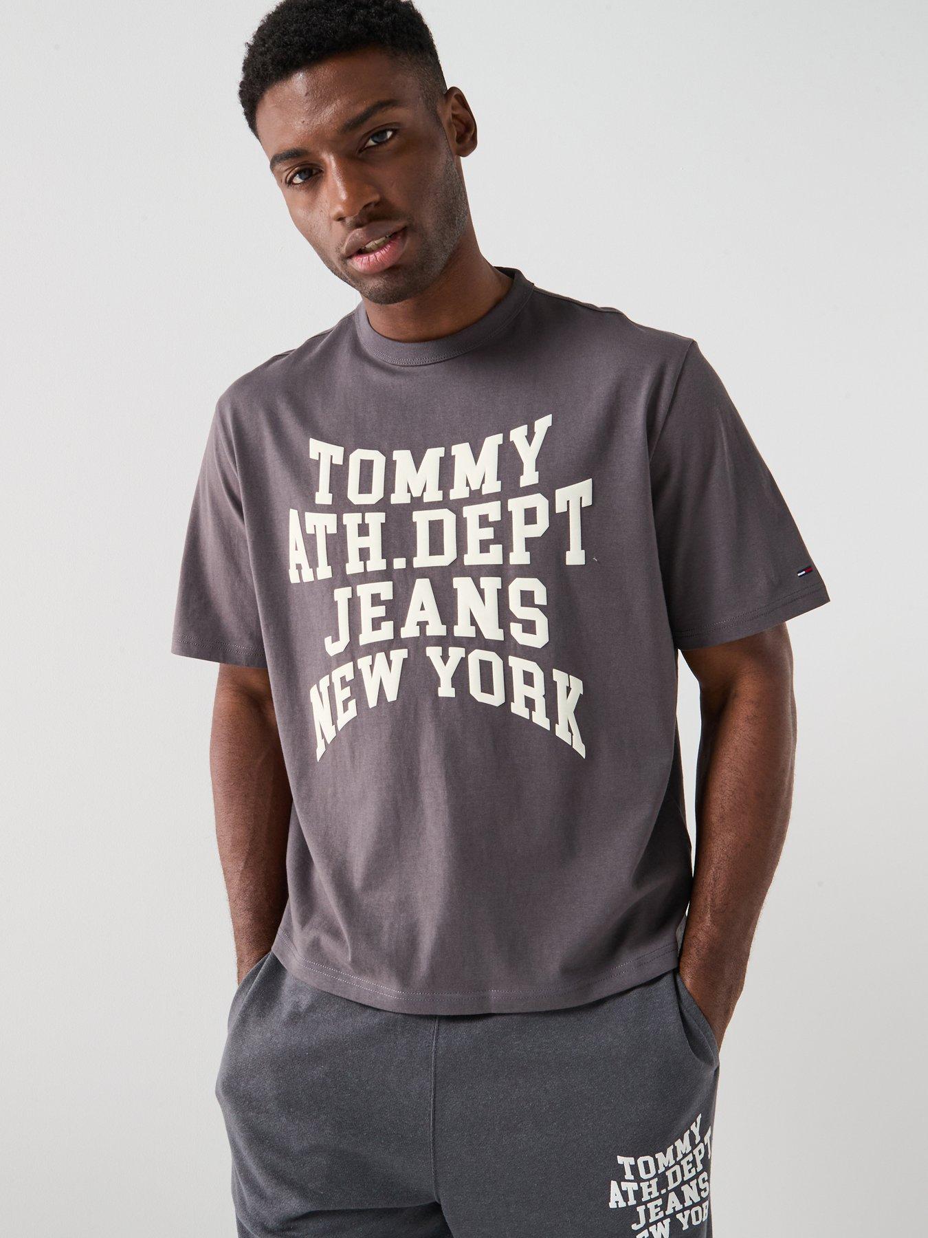 Image 1 of 6 of Tommy Jeans 90S Boxy Fit Varsity T-Shirt - Black
