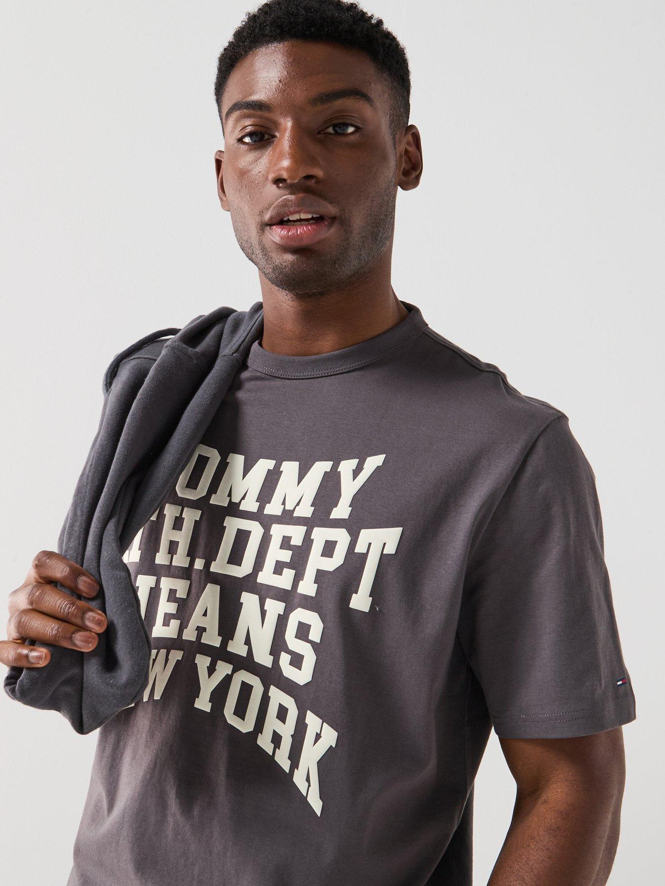 Image 4 of 6 of Tommy Jeans 90S Boxy Fit Varsity T-Shirt - Black