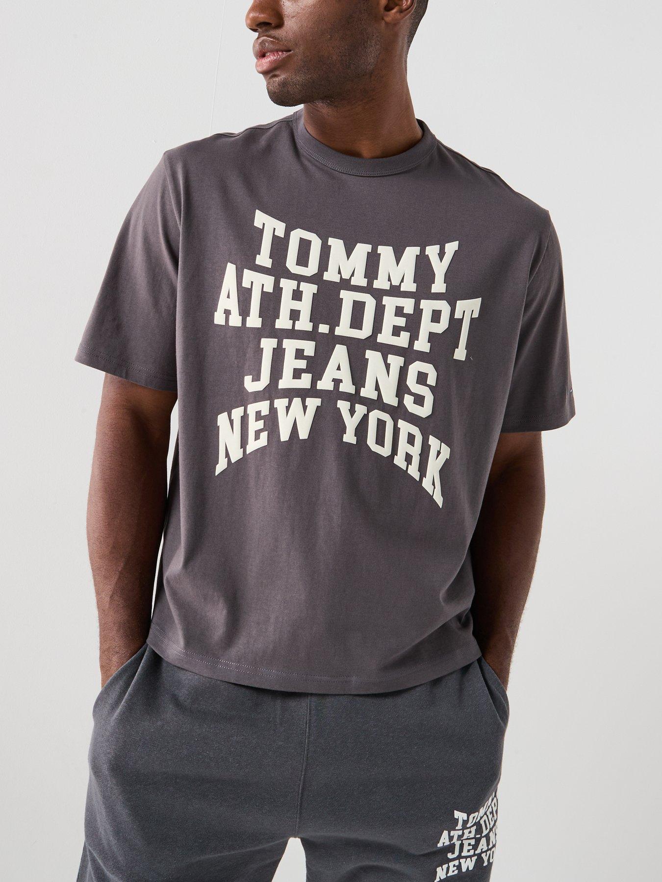Image 6 of 6 of Tommy Jeans 90S Boxy Fit Varsity T-Shirt - Black