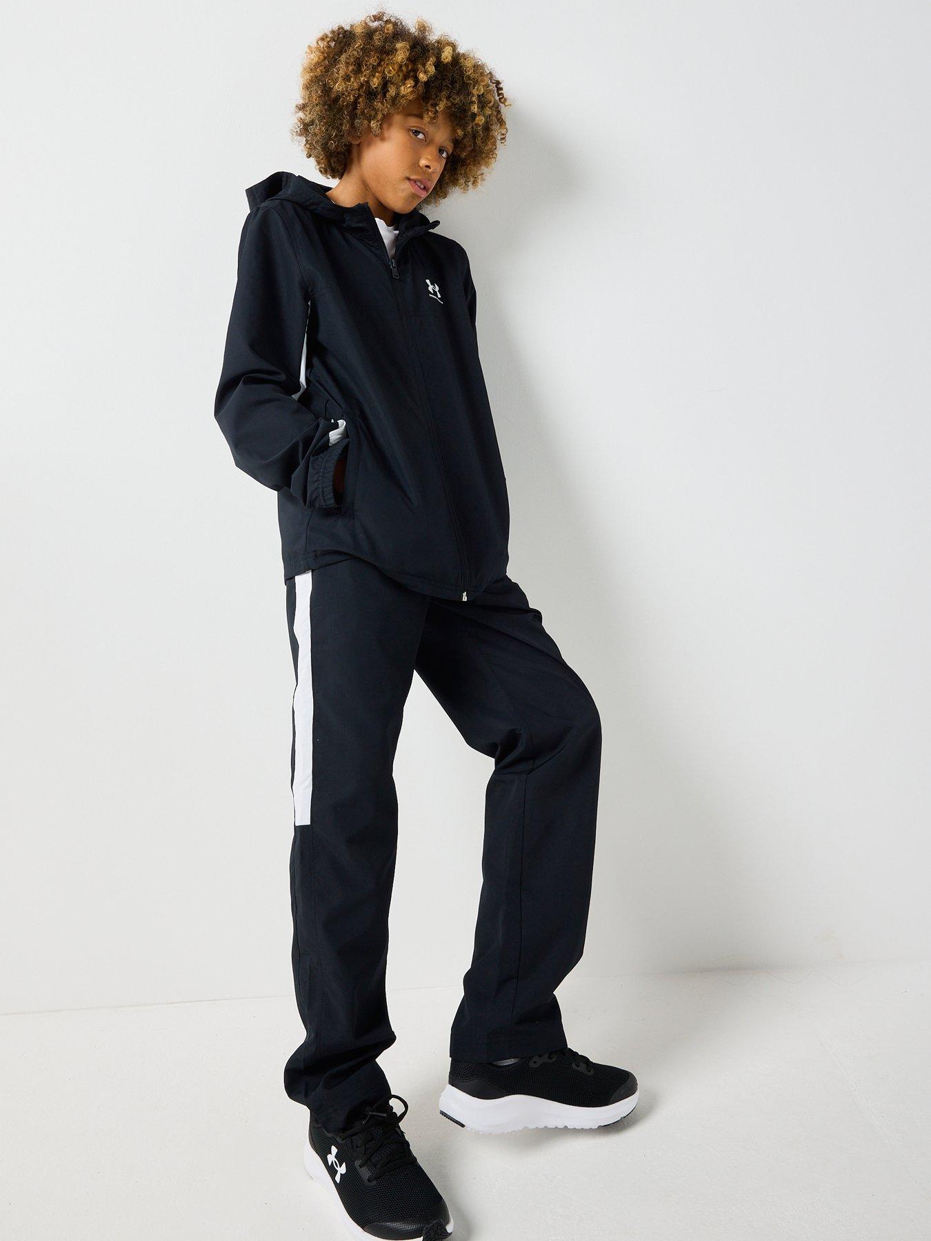 Image 3 of 6 of UNDER ARMOUR Junior Boys Training Rival Woven Jacket - Black