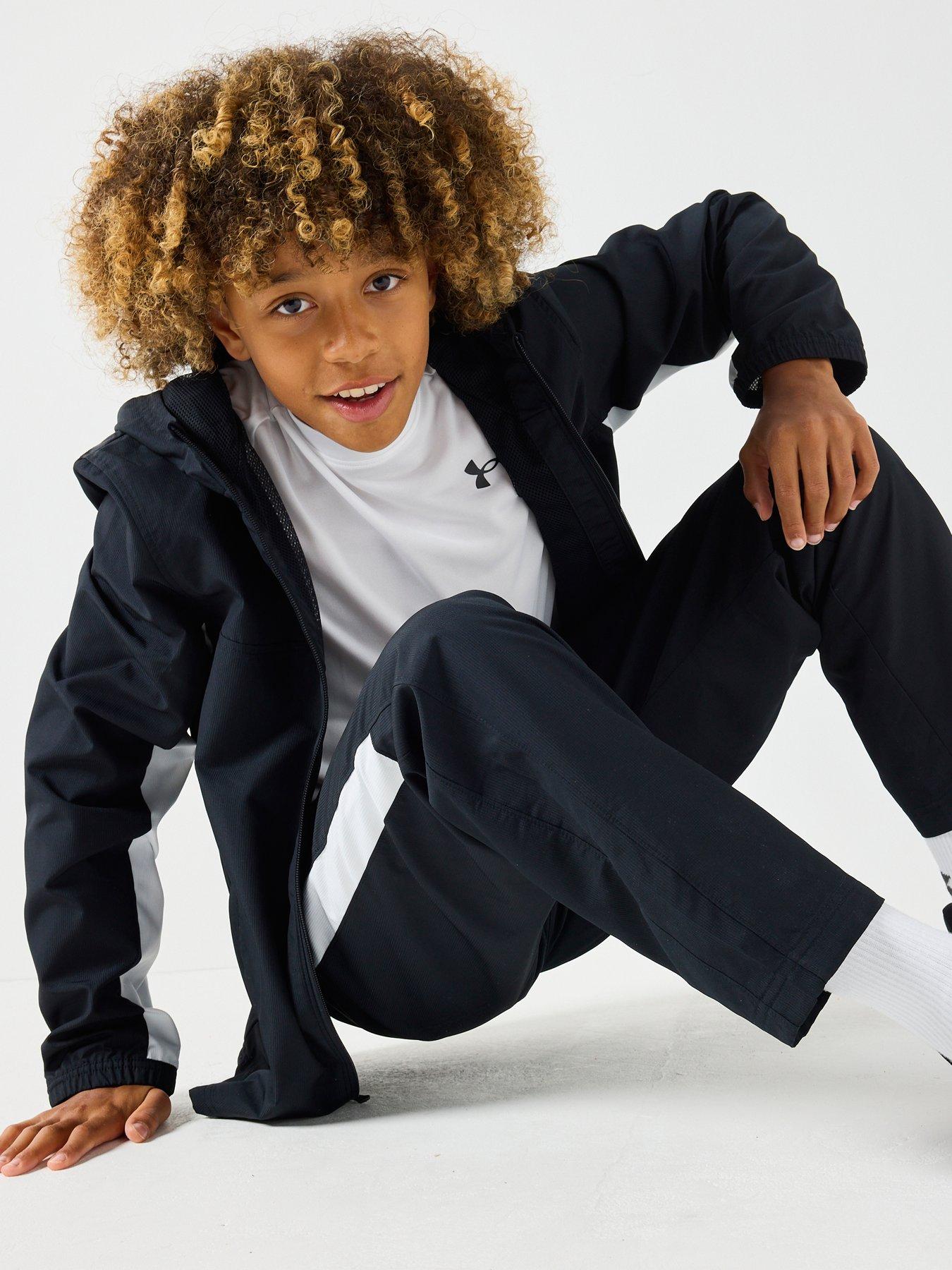 Image 4 of 6 of UNDER ARMOUR Junior Boys Training Rival Woven Jacket - Black