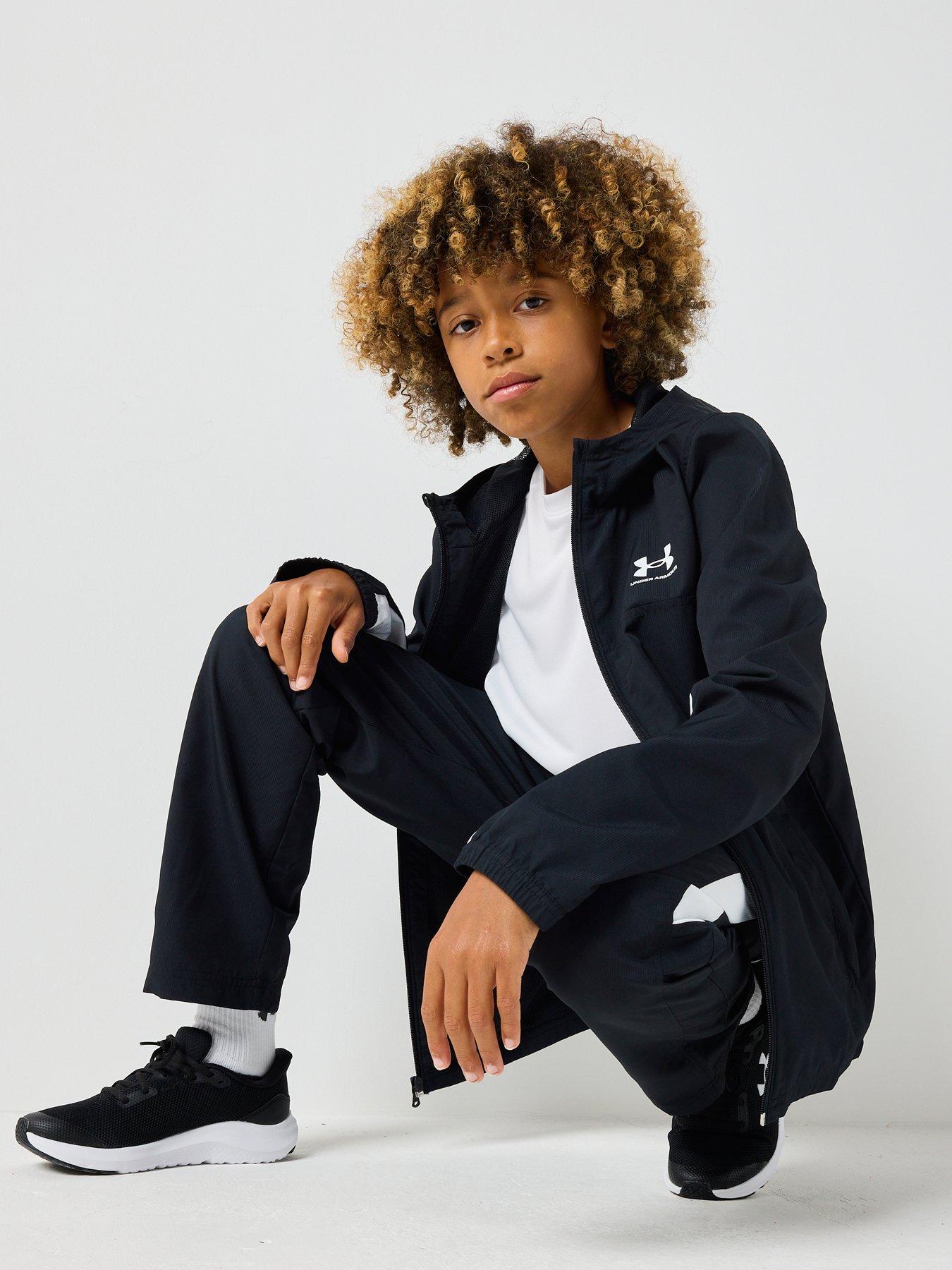 Image 5 of 6 of UNDER ARMOUR Junior Boys Training Rival Woven Jacket - Black
