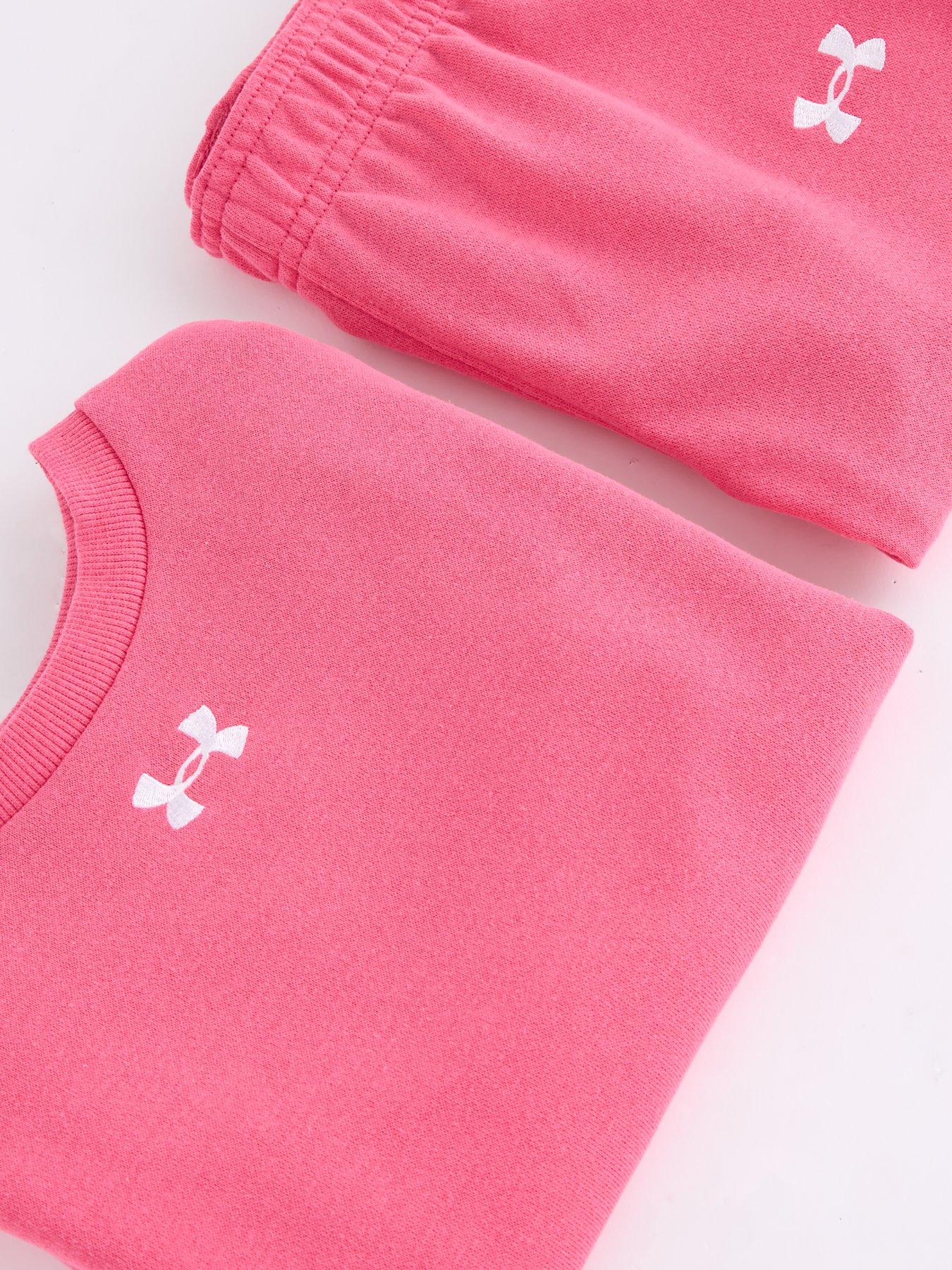 under-armour-girls-rival-terry-crewneck-set-pinkoutfit
