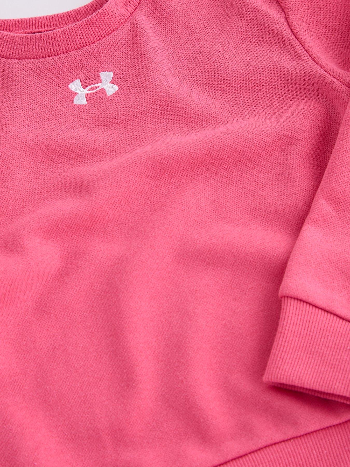 under-armour-girls-rival-terry-crewneck-set-pinkdetail
