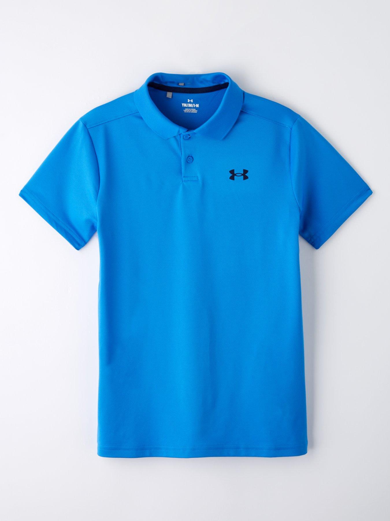 Image 1 of 4 of UNDER ARMOUR Junior Boys Golf Matchplay Polo - Blue