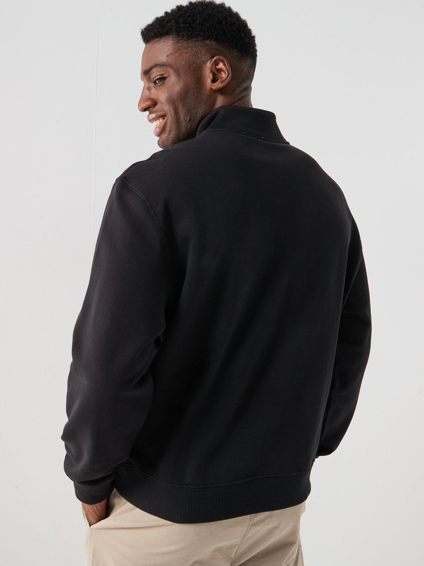 calvin-klein-jeans-monogram-logo-14-zip-sweatshirt-blackstillFront