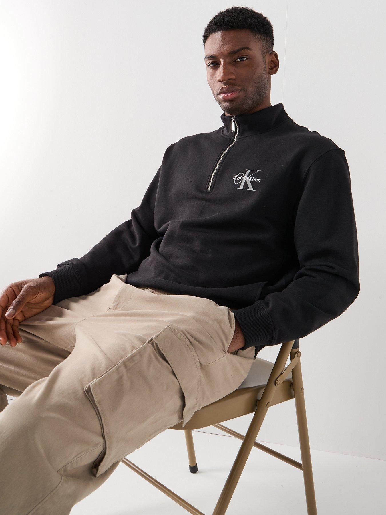 calvin-klein-jeans-monogram-logo-14-zip-sweatshirt-blackoutfit