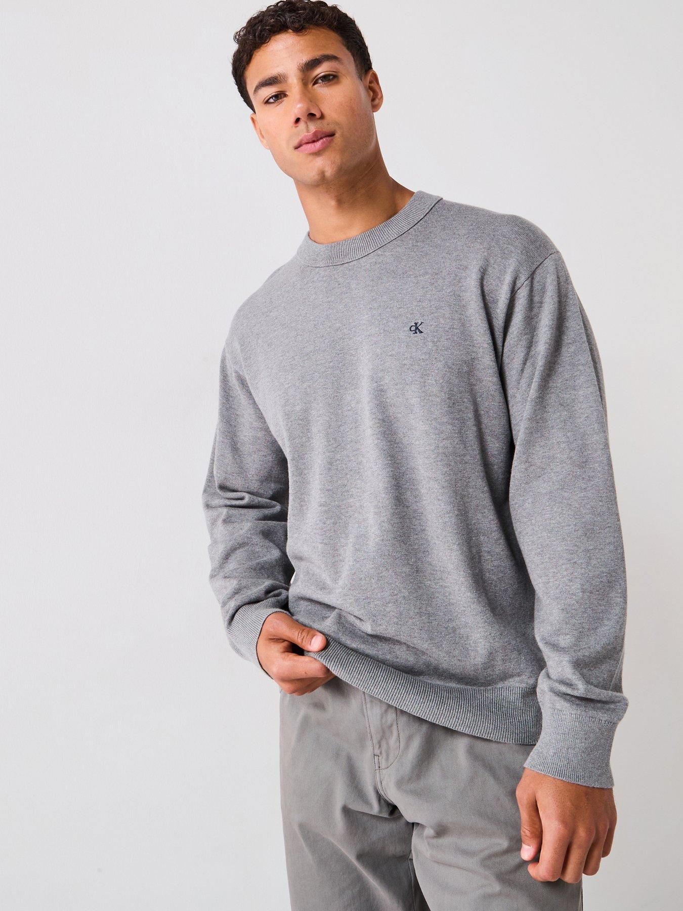calvin-klein-jeans-cotton-monogram-logo-knitted-jumper-grey