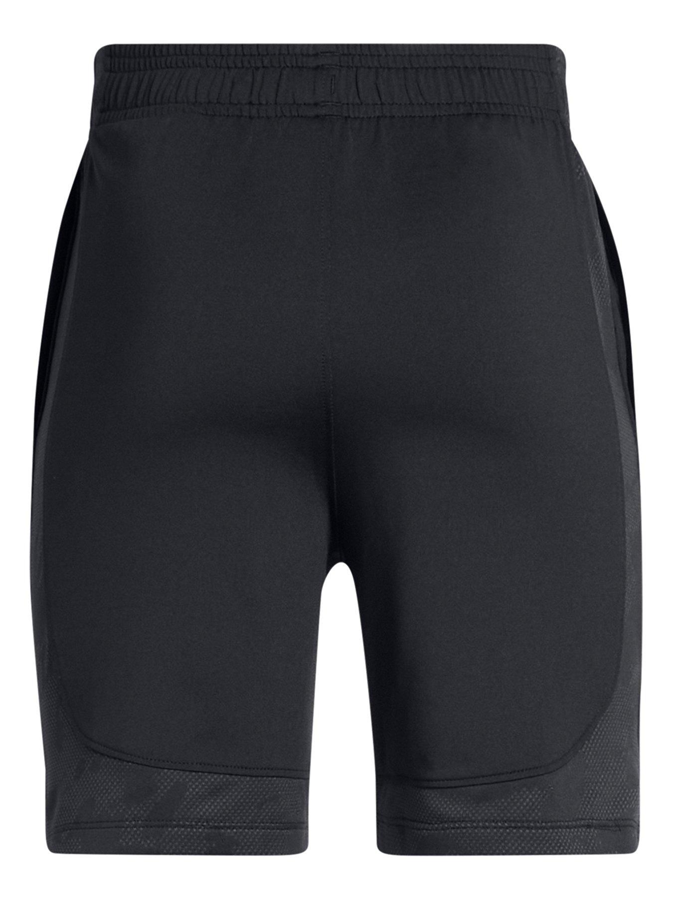 Image 2 of 2 of UNDER ARMOUR Junior Boys Training Tech Vent Jacquard Shorts - Black