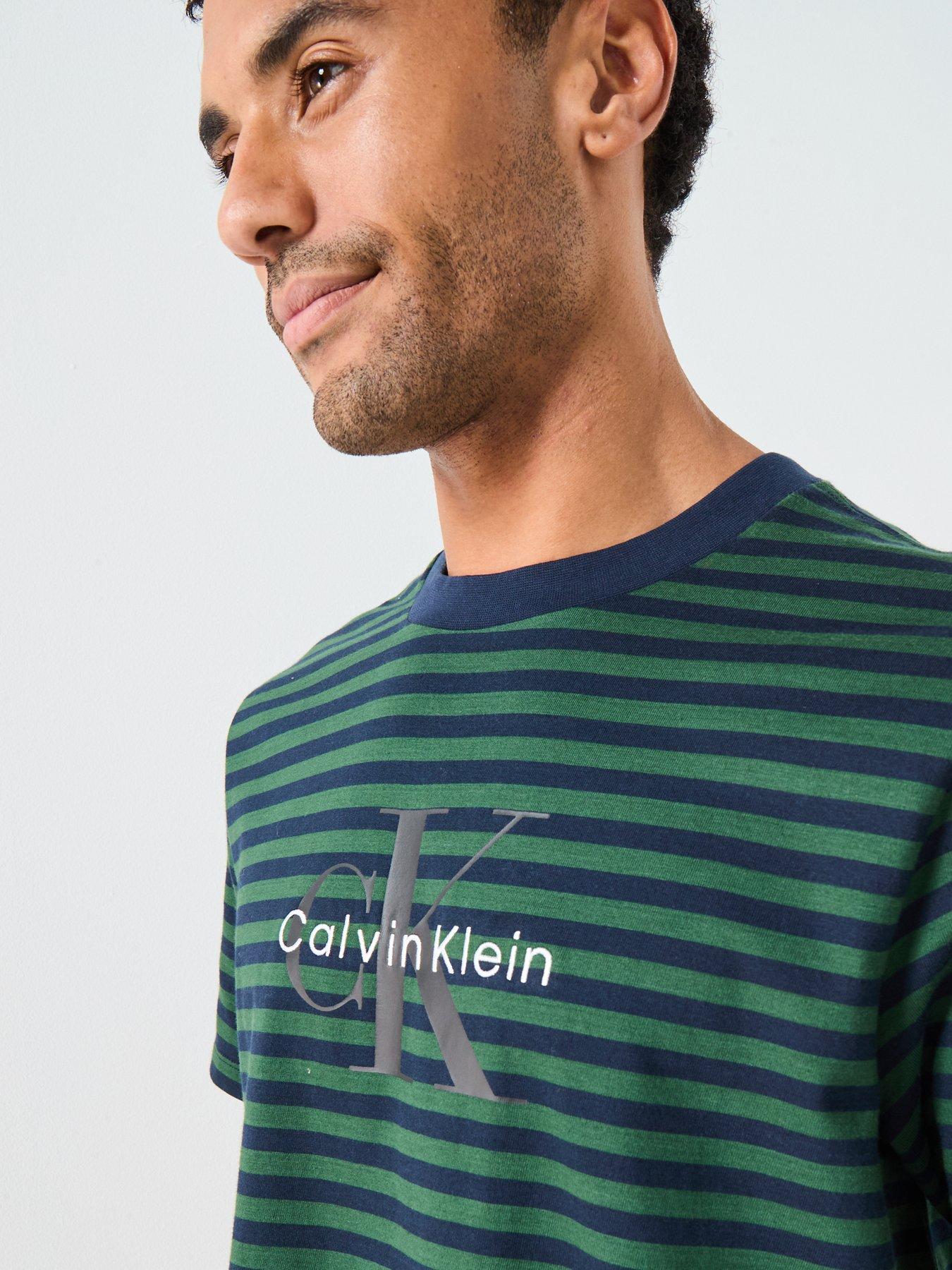 calvin-klein-jeans-large-monogram-stripe-t-shirt-greenoutfit