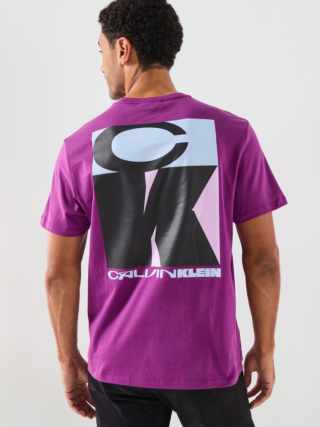 Calvin Klein Jeans Stack Graphic T-Shirt - Purple