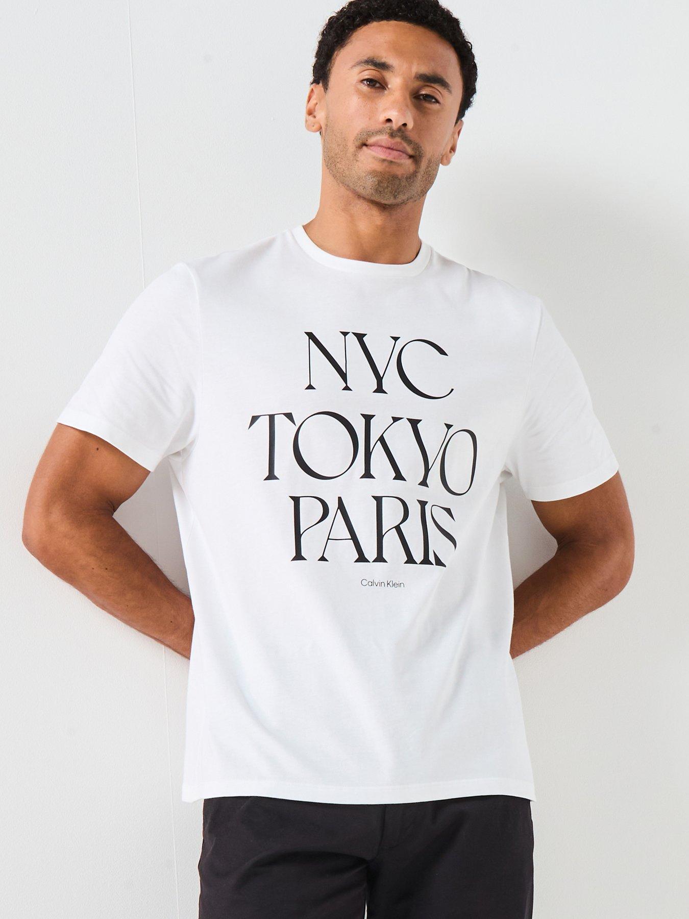 Calvin Klein Jeans Flagship City Graphic T-Shirt - White