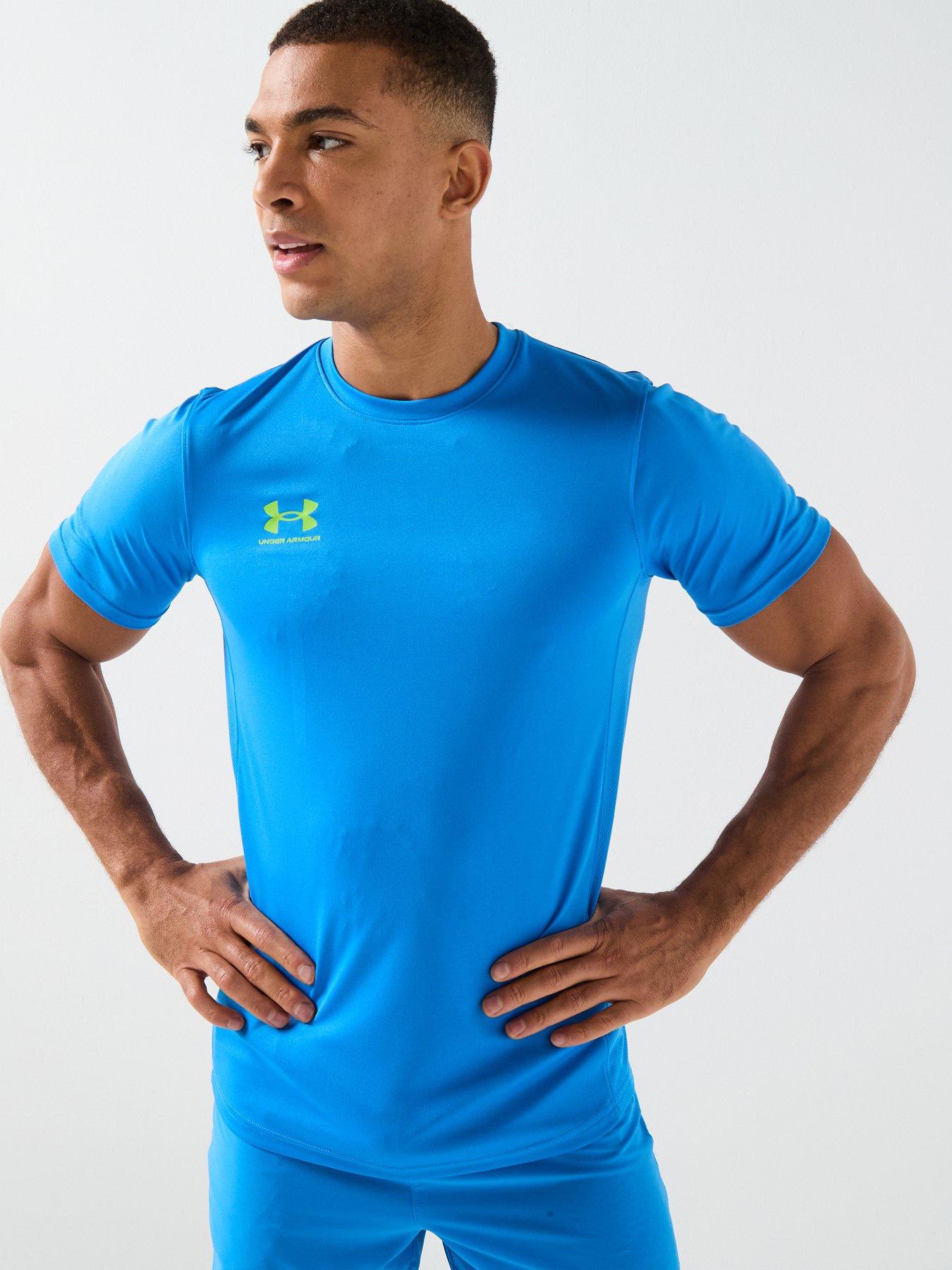 UNDER ARMOUR Mens's Challenger Train T-Shirt - Blue