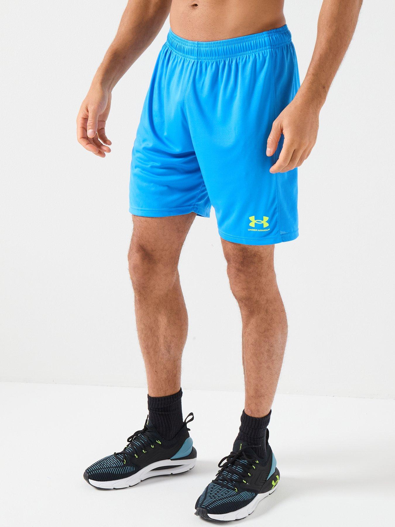 UNDER ARMOUR Mens Challenger Train Shorts - Blue