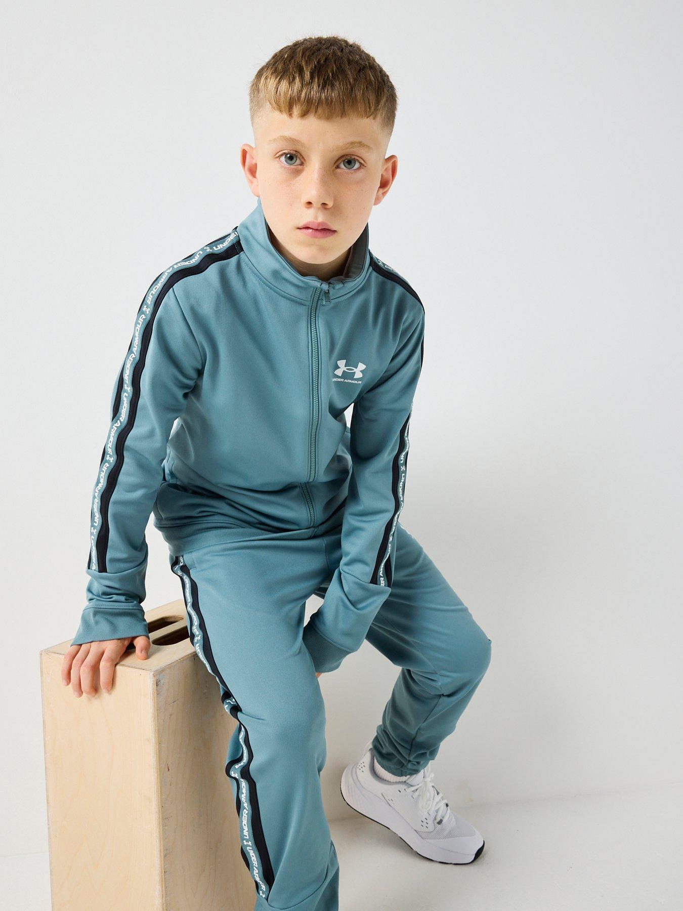 under-armour-junior-boys-training-icon-knit-tracksuit-green