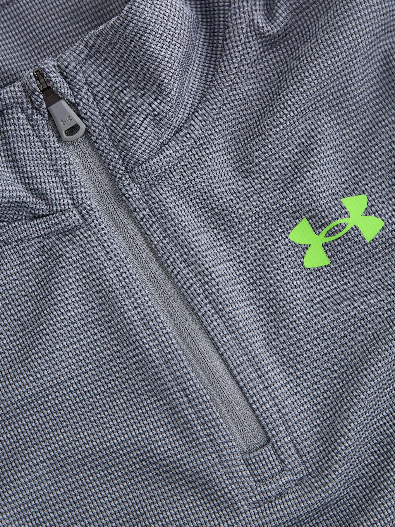 Image 3 of 4 of UNDER ARMOUR Boys 1/4 Zip Rye Bread Set - Grey/black