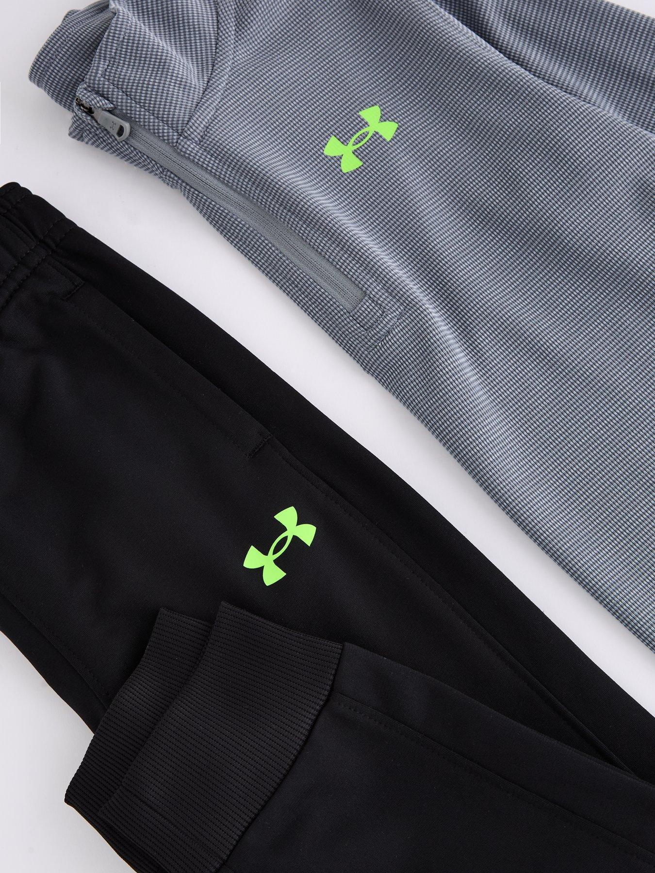 Image 4 of 4 of UNDER ARMOUR Boys 1/4 Zip Rye Bread Set - Grey/black