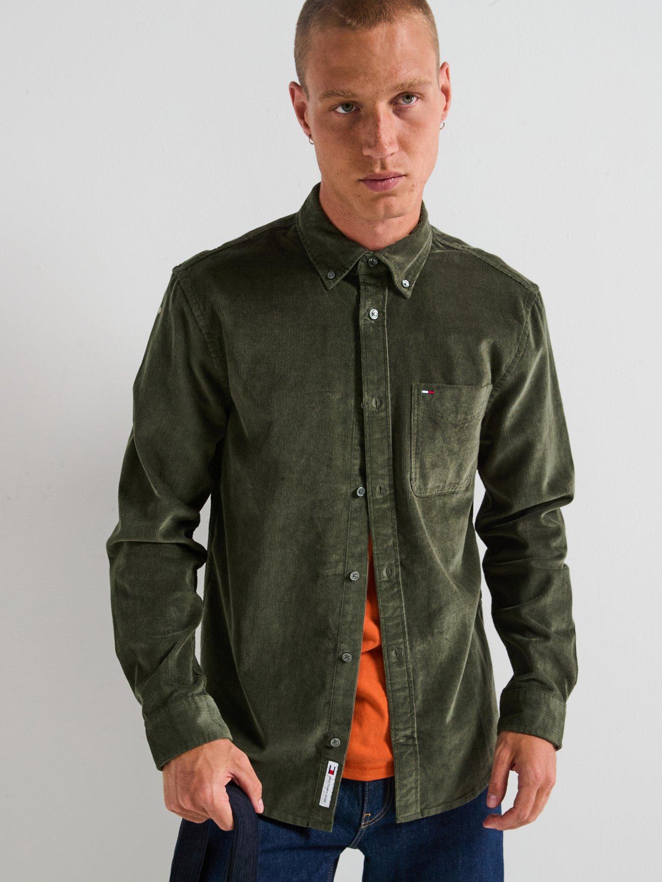 Tommy Jeans Regular Cord Shirt - Green