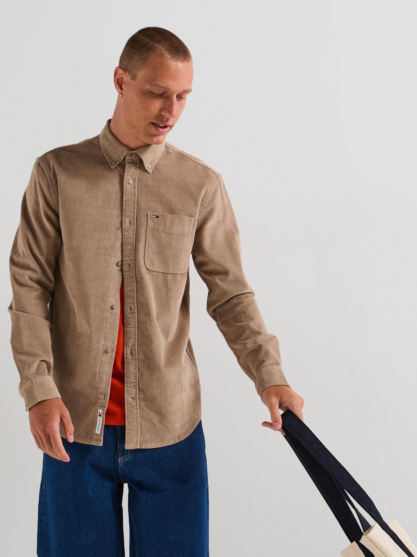 Tommy Jeans Regular Cord Shirt - Beige