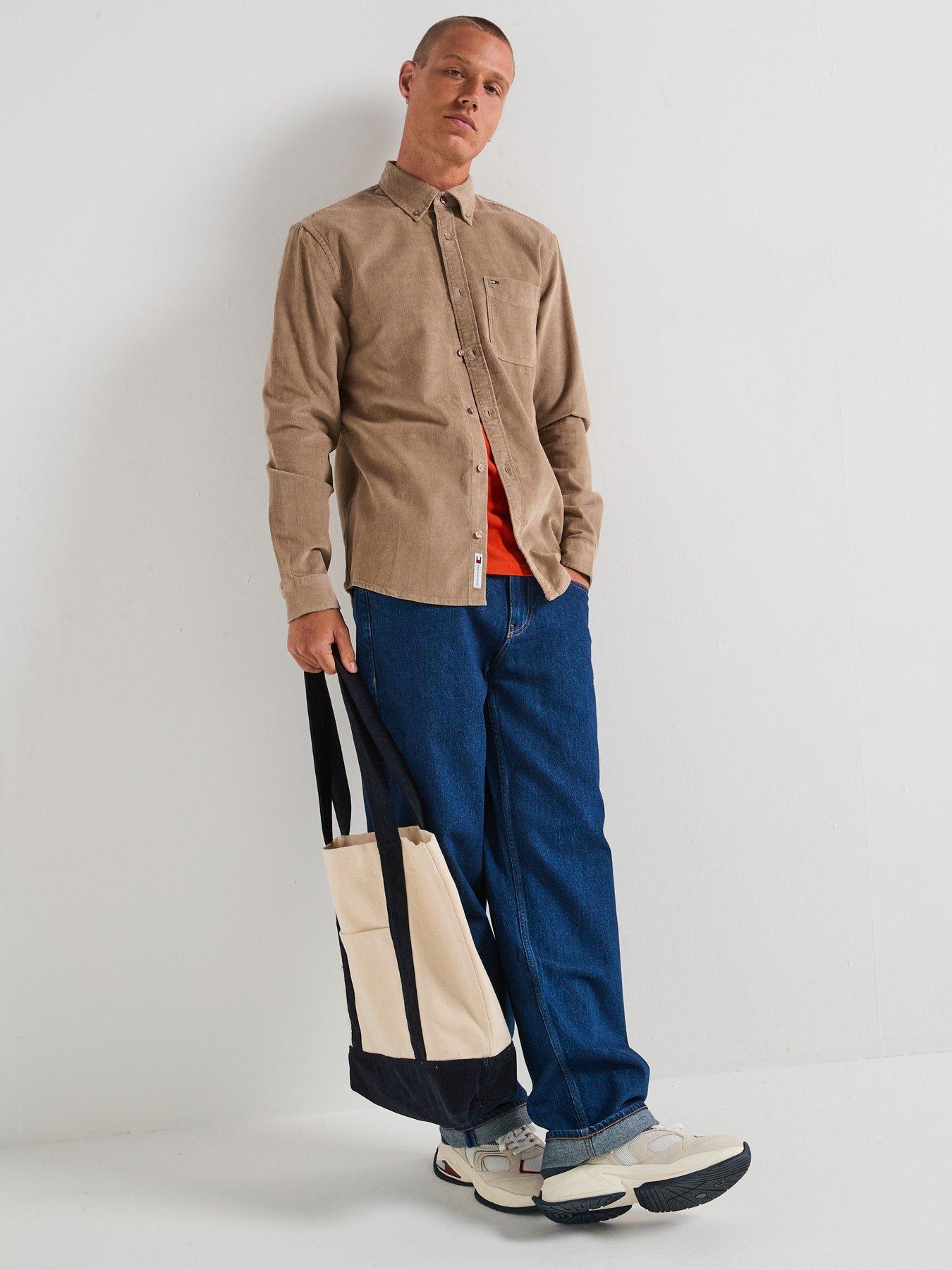 tommy-jeans-regular-cord-shirt-beigeback