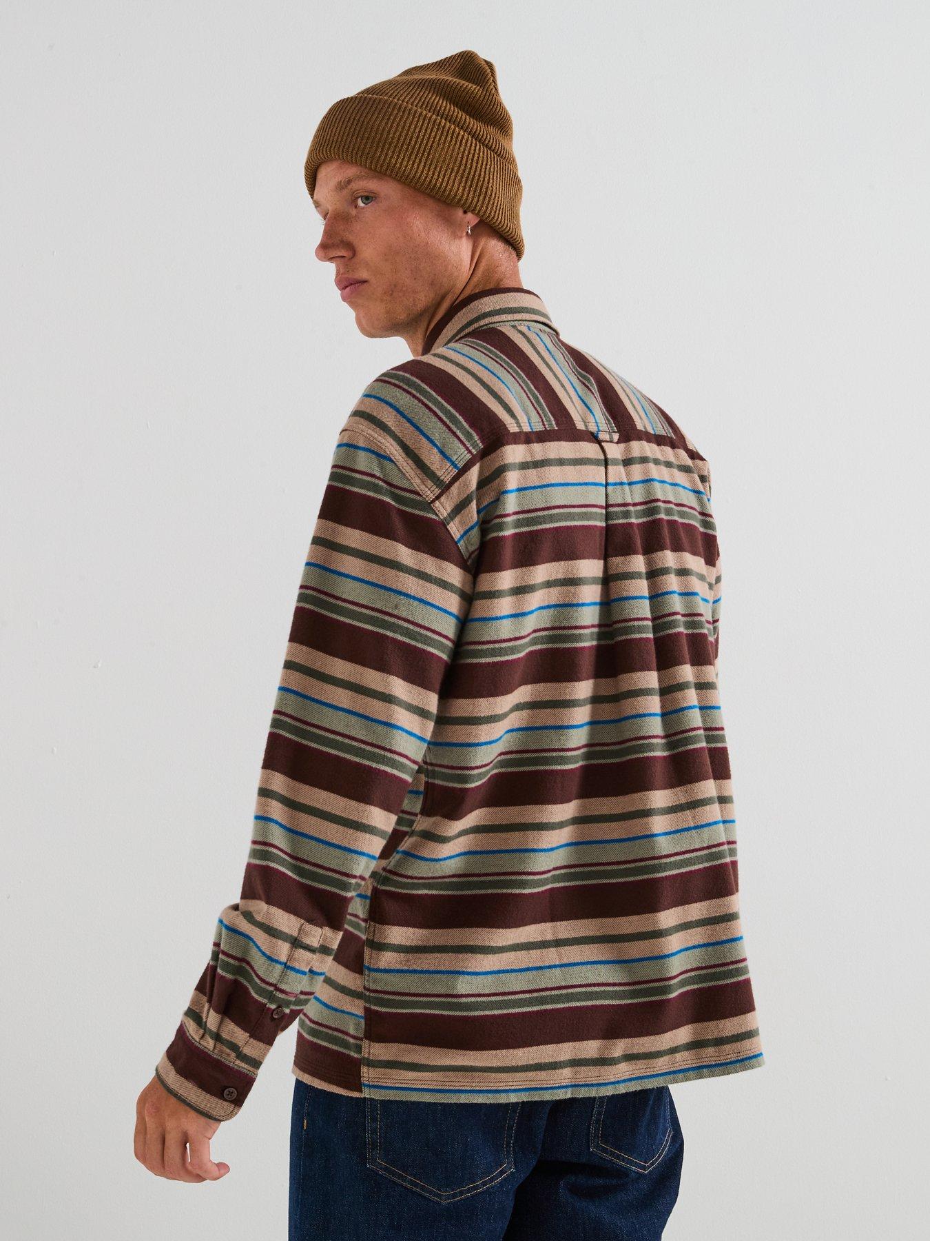 tommy-jeans-utility-flannel-overshirt-brownstillFront