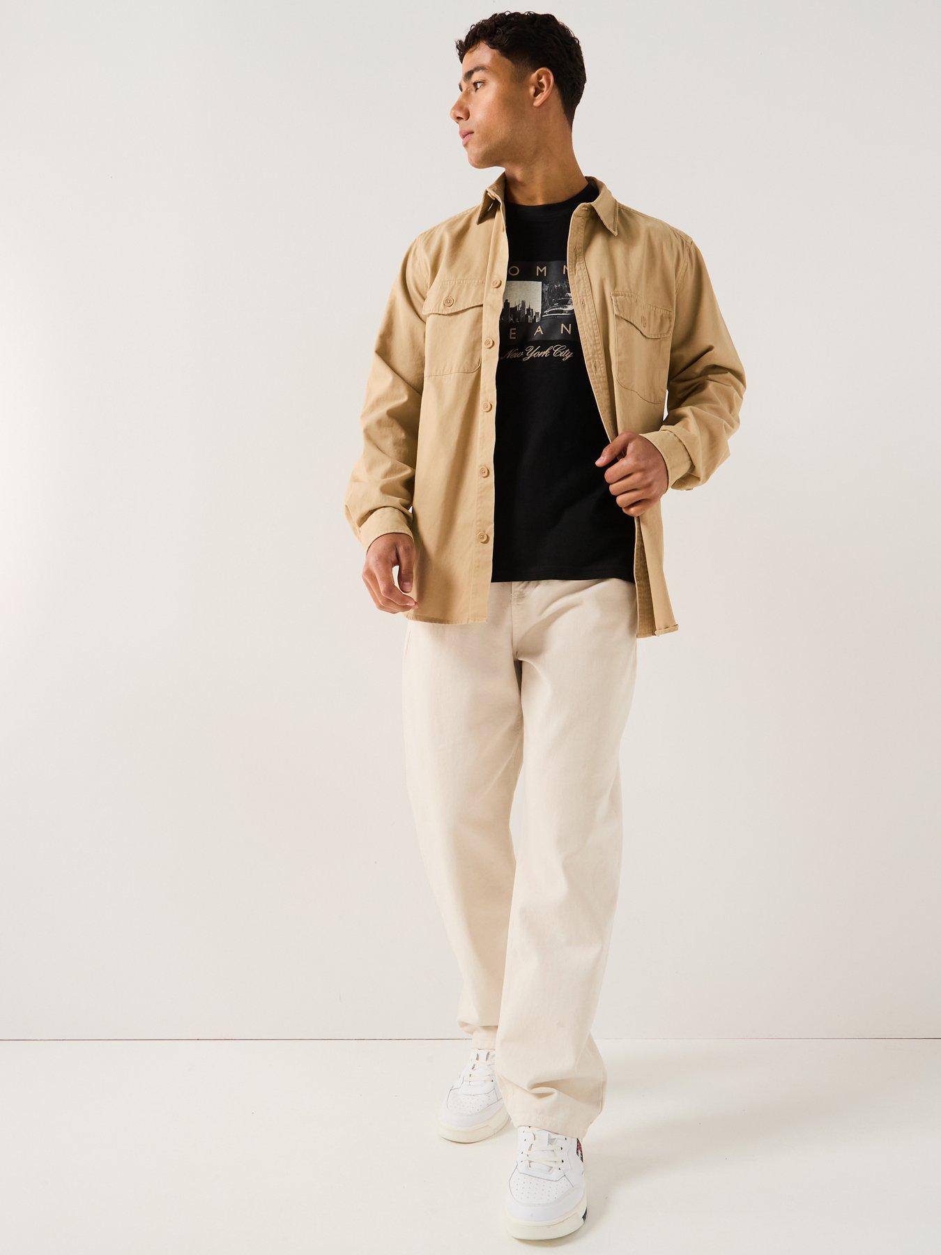 Image 3 of 6 of Tommy Jeans Regular Photo Flag T-Shirt - Black