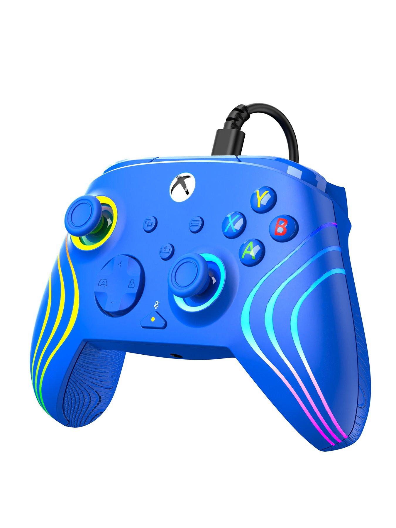 Image 2 of 7 of pdp Afterglow Wave Wired Controller XB, Blue