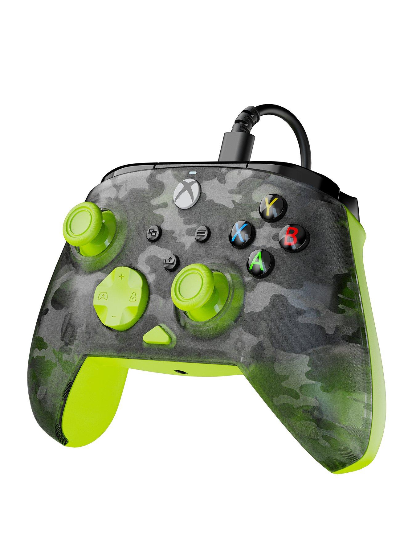 Image 2 of 8 of pdp Rematch Core Wired Controller XB, Ghost Camo Black & Yellow
