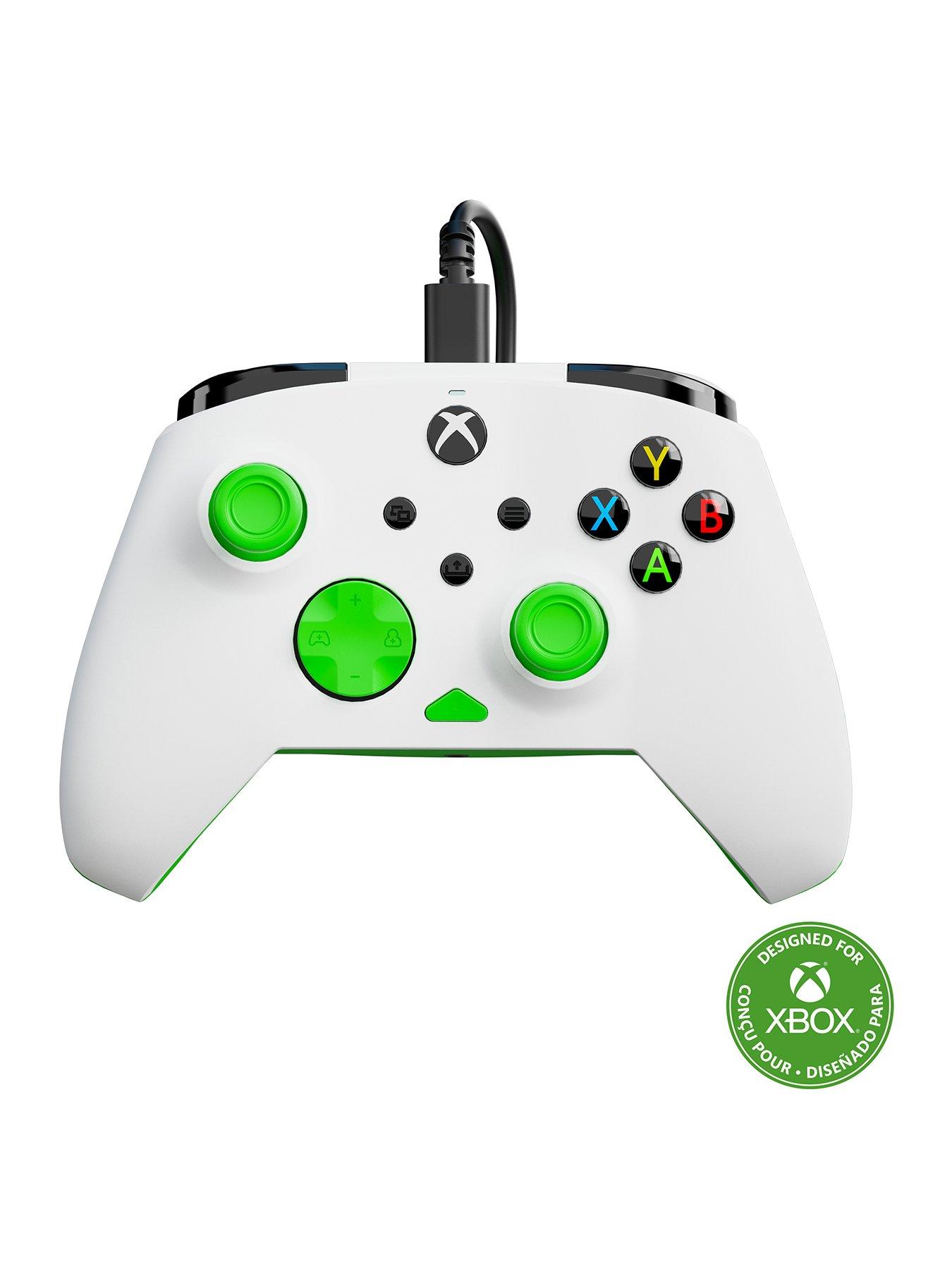 Image of pdp Rematch Core Wired Controller XB, White Green