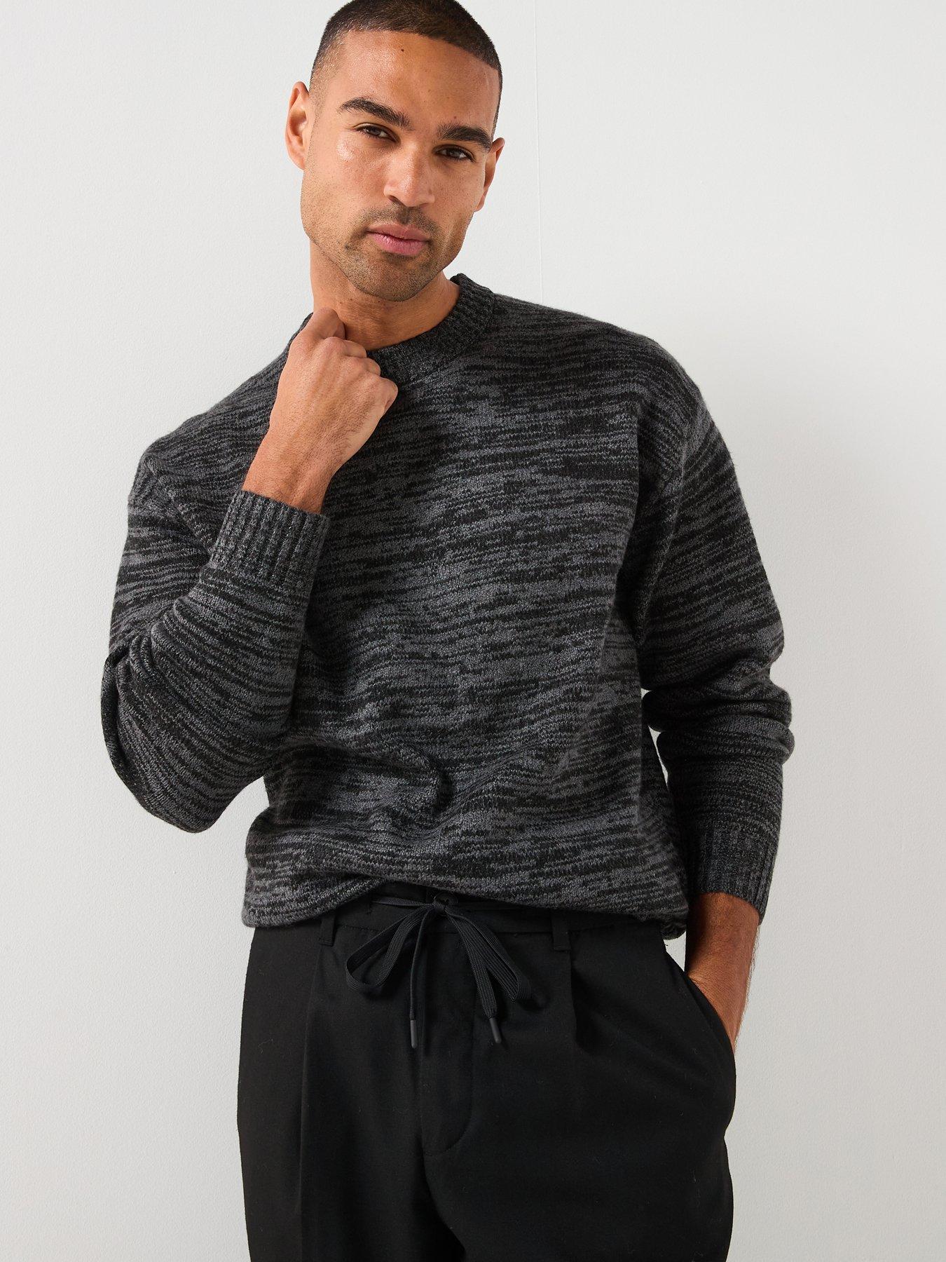 Jack & Jones Soho Ollie Melange Knitted Jumper - Grey