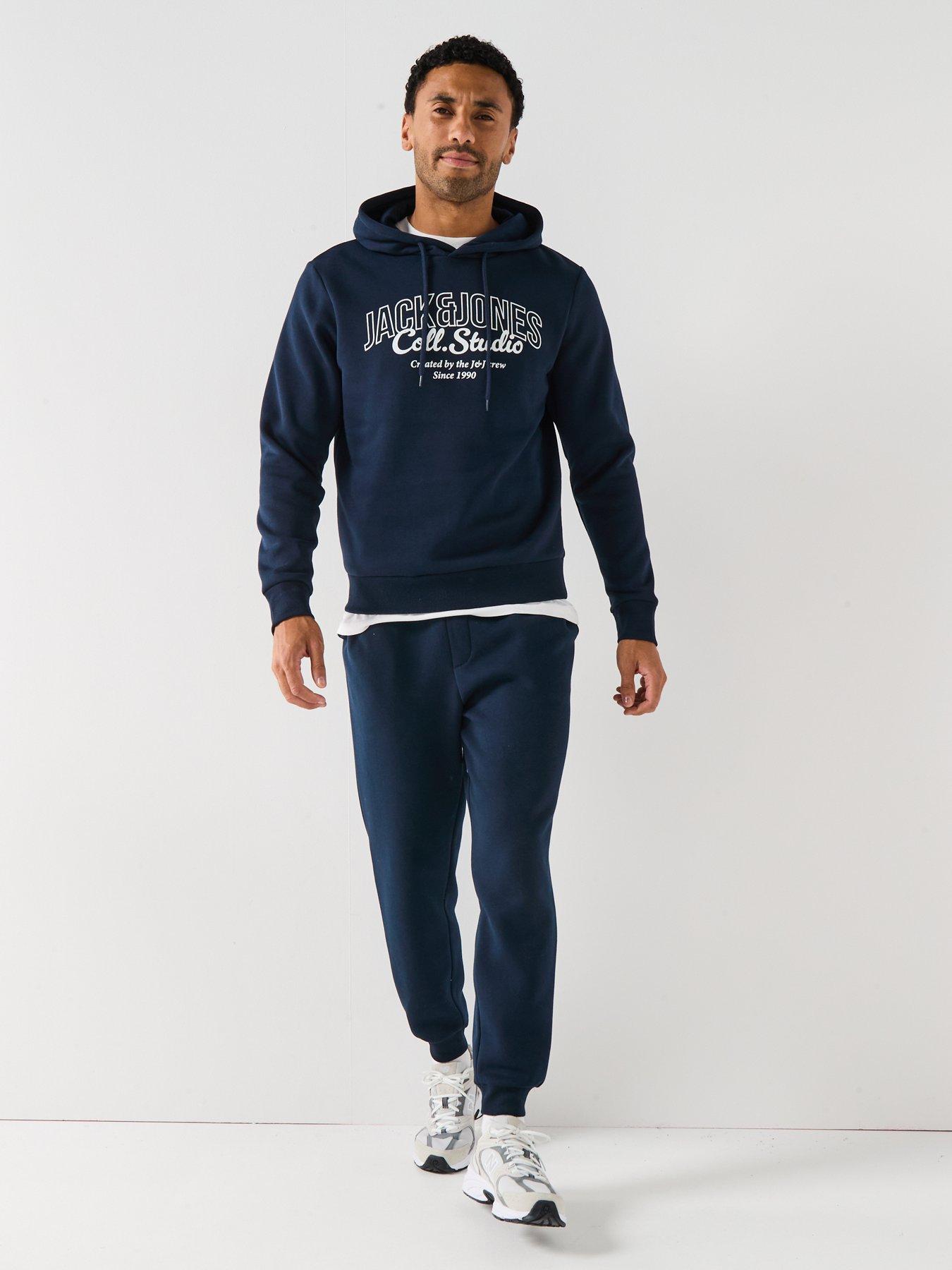 Image 3 of 5 of Jack & Jones Gordon Bradley Cuff Joggers - Navy
