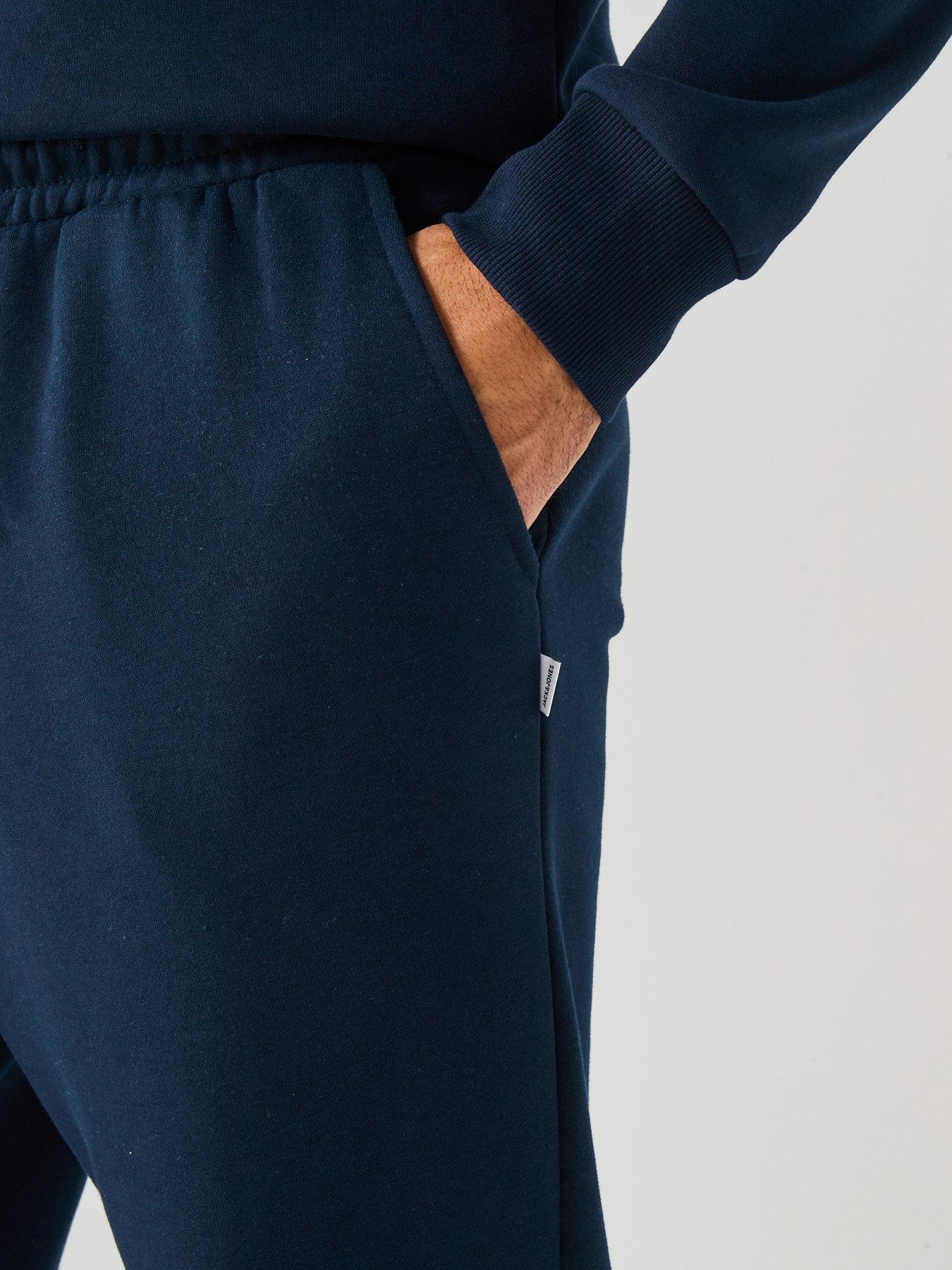 Image 4 of 5 of Jack & Jones Gordon Bradley Cuff Joggers - Navy