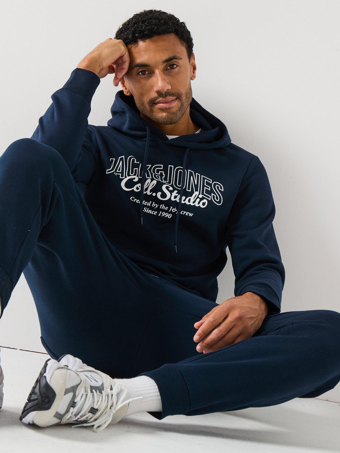 Image 5 of 5 of Jack & Jones Gordon Bradley Cuff Joggers - Navy