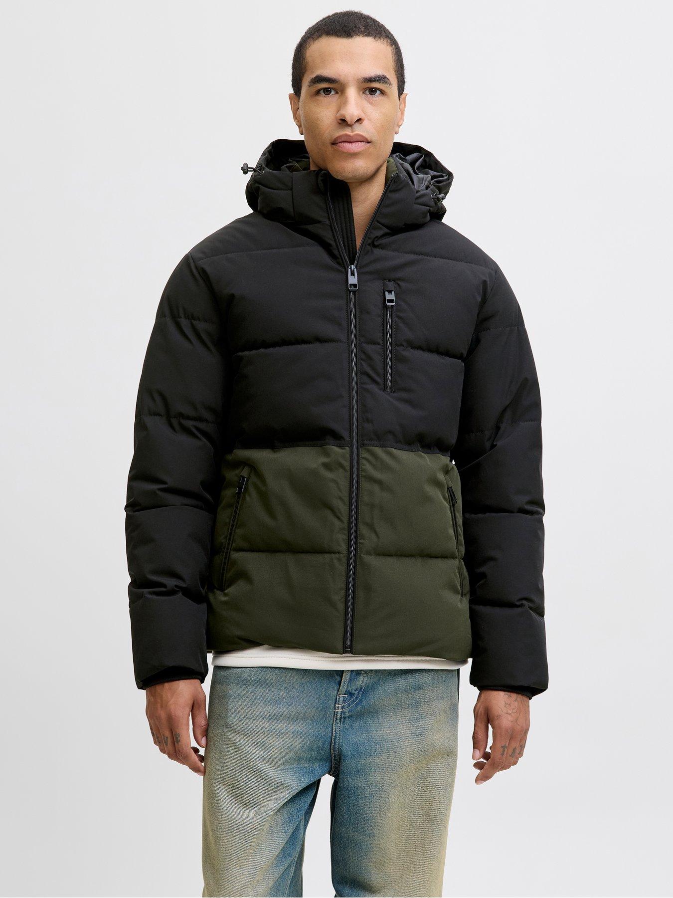Jack & Jones Owen Hooded Contrast Quilted - Dark Green