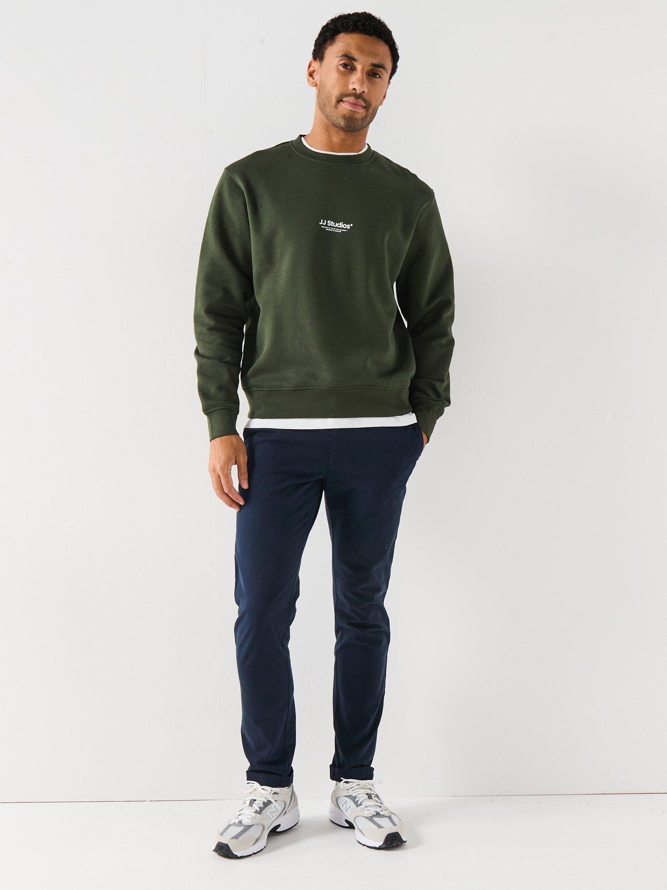 Image 3 of 6 of Jack & Jones Soho JJ Studios Crew Sweat - Green