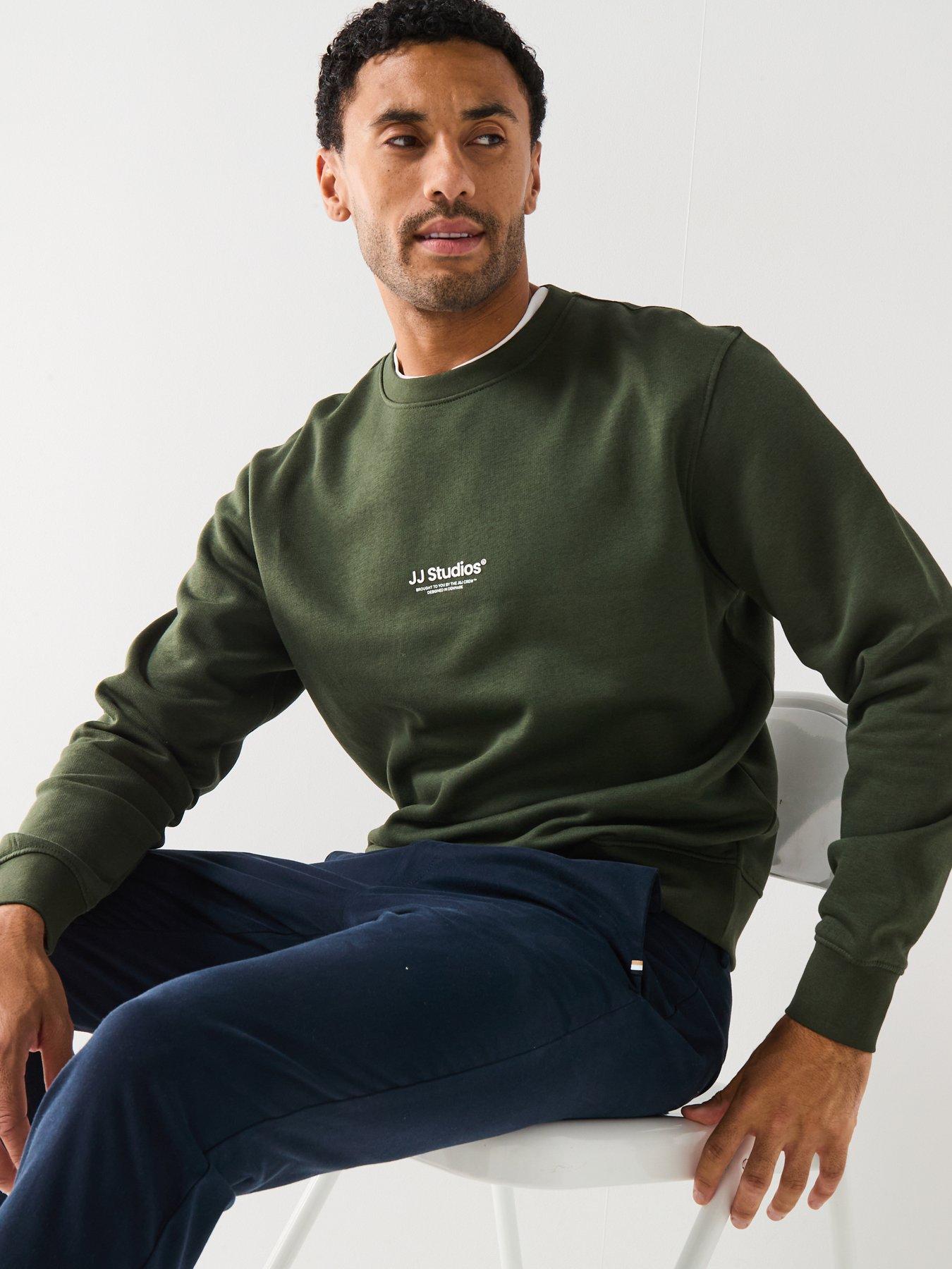 Image 5 of 6 of Jack & Jones Soho JJ Studios Crew Sweat - Green