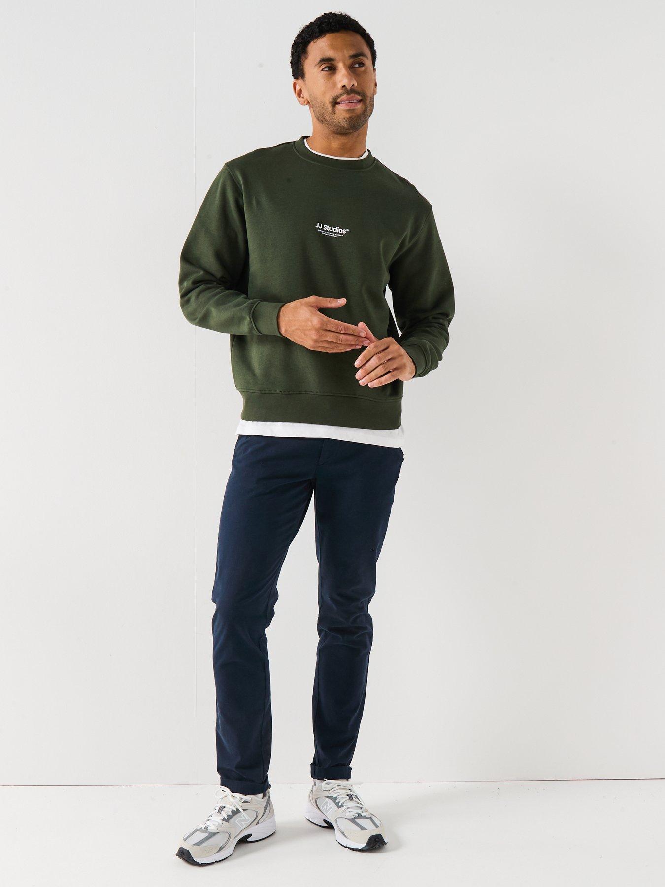 Image 6 of 6 of Jack & Jones Soho JJ Studios Crew Sweat - Green