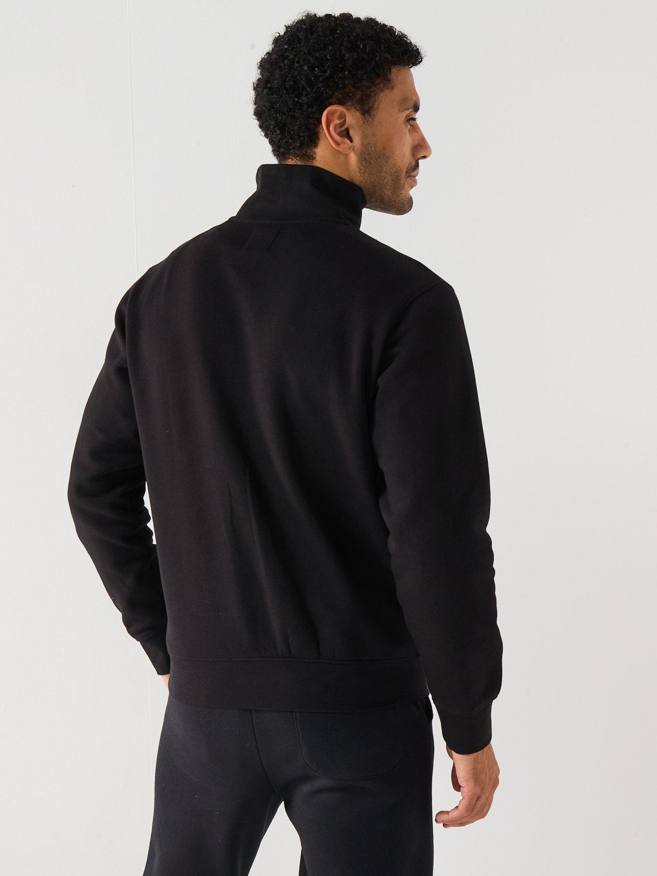 Image 2 of 6 of Jack & Jones Soho JJ Studios 1/4 Zip Sweat - Black