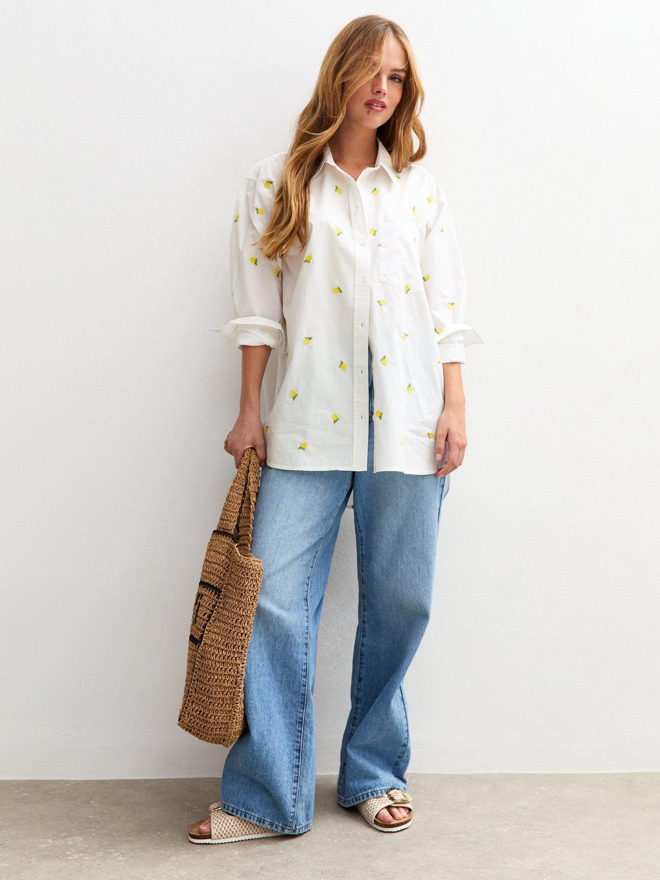 new-look-white-lemon-embroidered-long-sleeve-shirtback