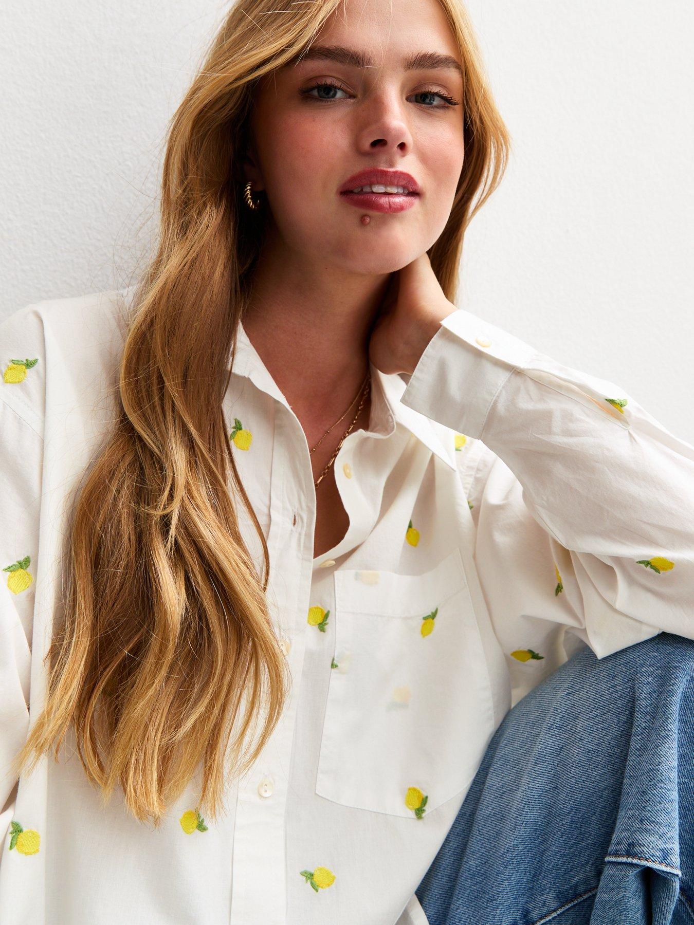 new-look-white-lemon-embroidered-long-sleeve-shirtoutfit