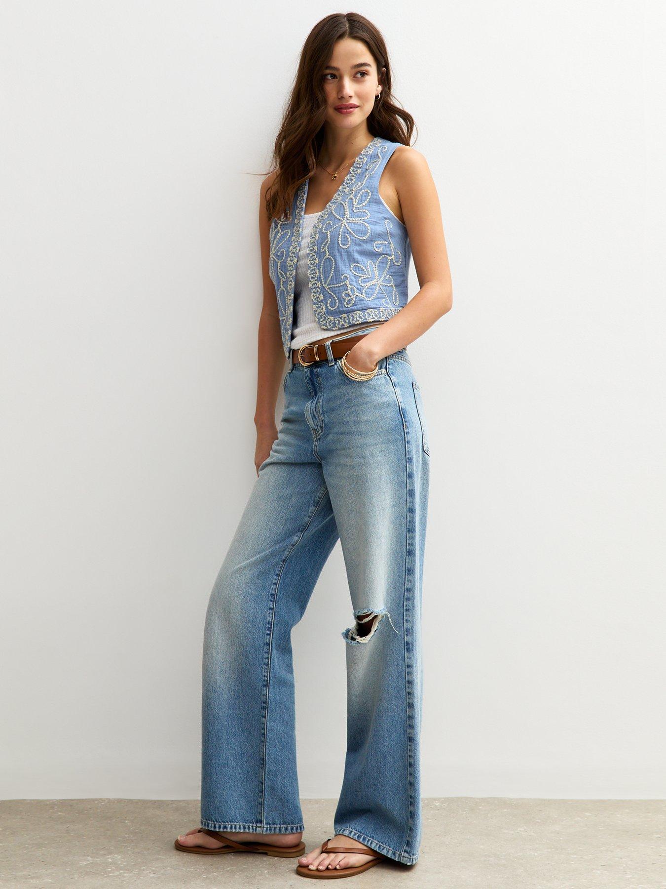 new-look-embroidered-cropped-waistcoat-blueback