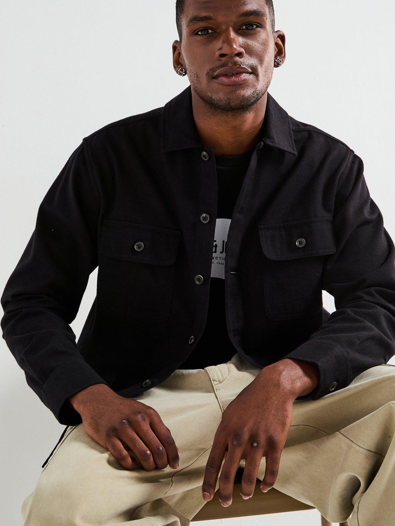 Jack & Jones Charge Double Pocket Overshirt - Black