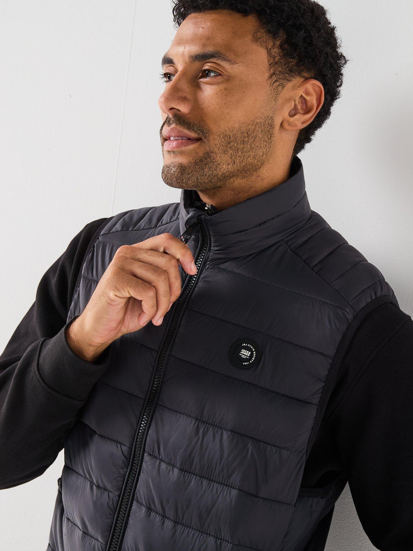 Image 4 of 6 of Jack & Jones Bradley Lightweight Padded Gillet - Black