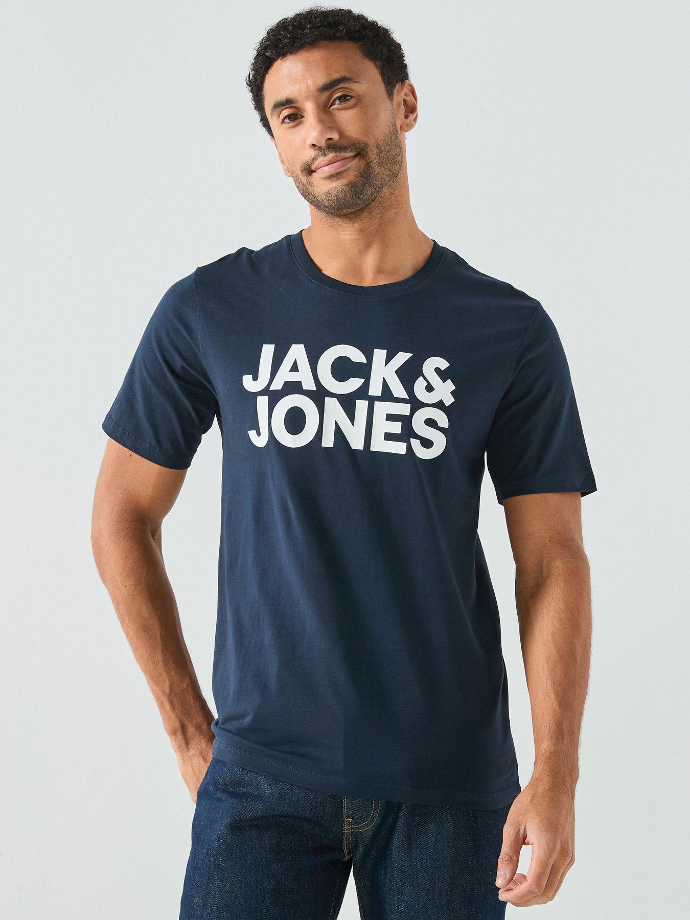 undefined Large Chest Logo T-Shirt - Navy