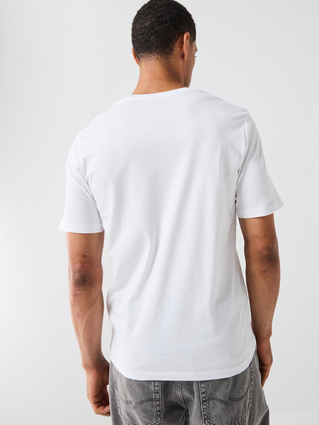 Image 2 of 4 of Jack & Jones Left Chest Logo T-Shirt - White