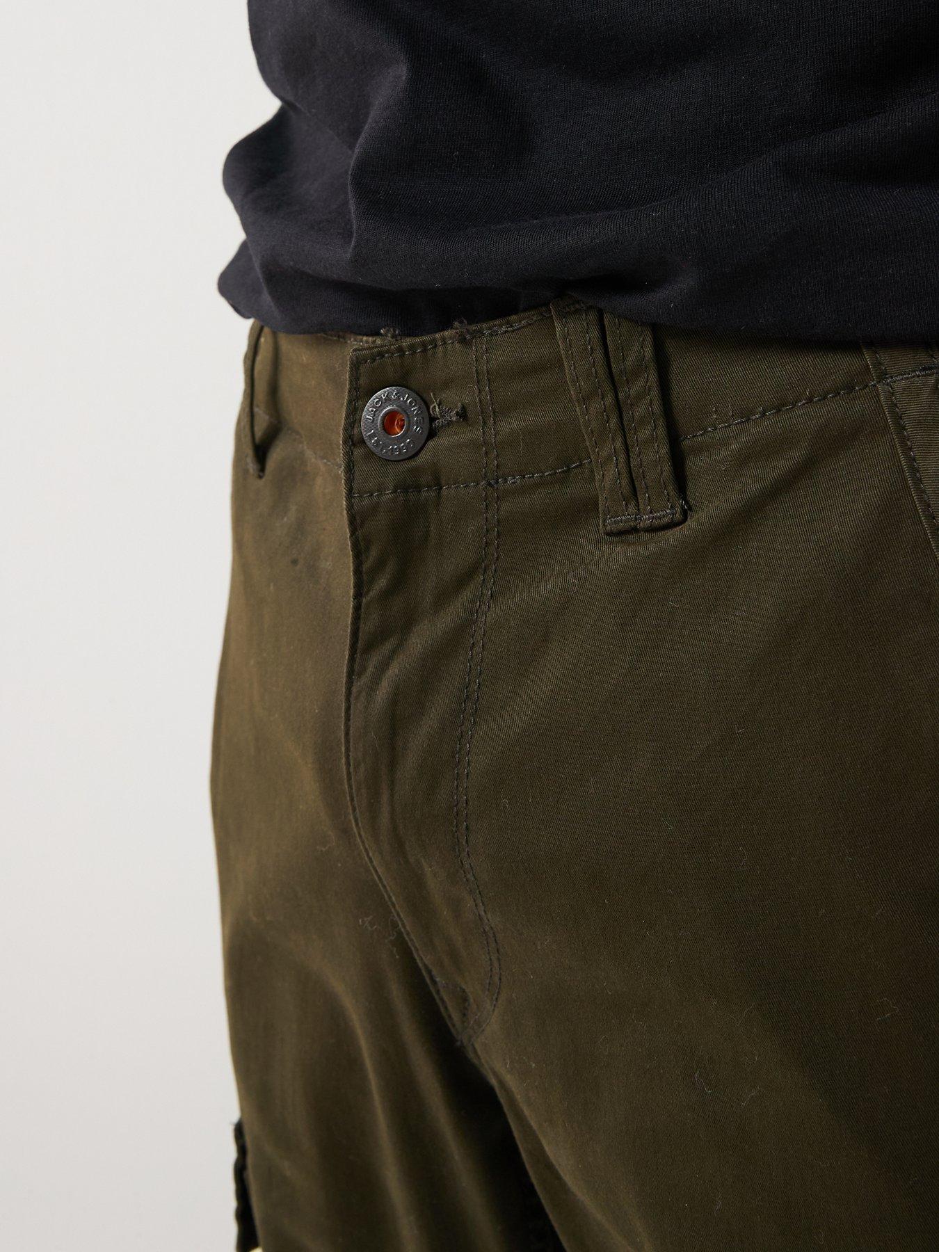 jack-jones-paul-flake-slim-fit-cuffed-cargo-trousers-khakidetail