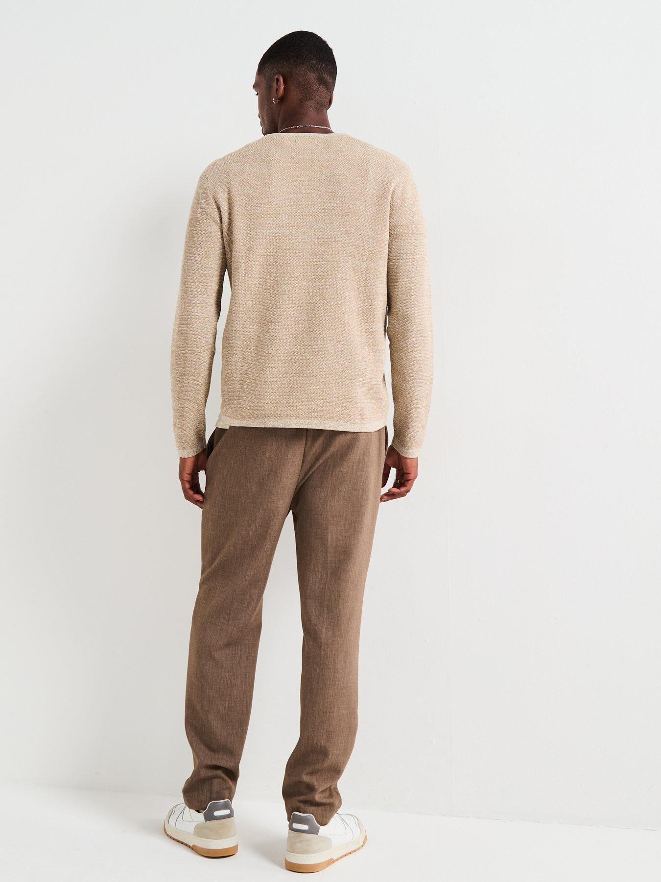 jack-jones-george-textured-crew-knitted-jumper-dark-beigestillFront