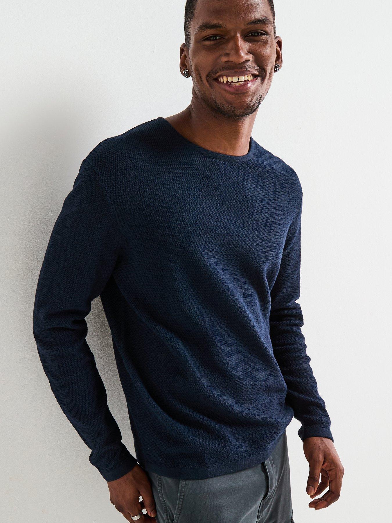 jack-jones-george-textured-crew-knitted-jumper-navy